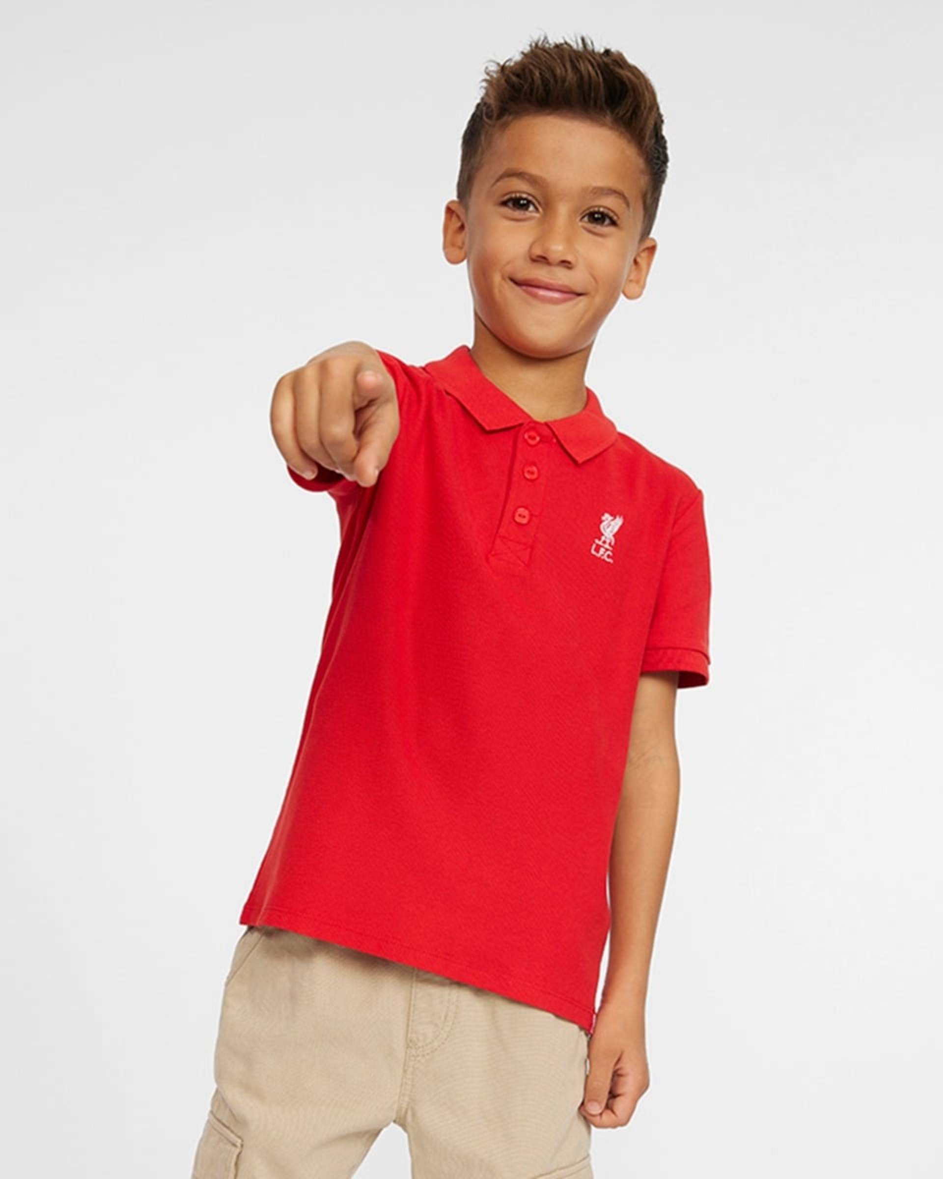 Polo rojo de manga corta para bebés LFC - Image 2
