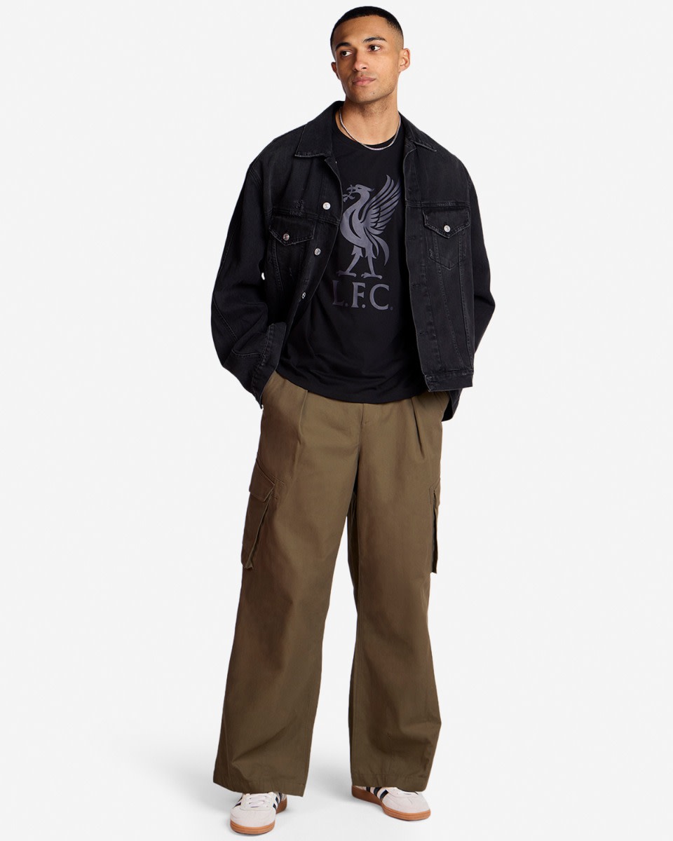 LFC Mens Liverbird Tee Black - Image 3