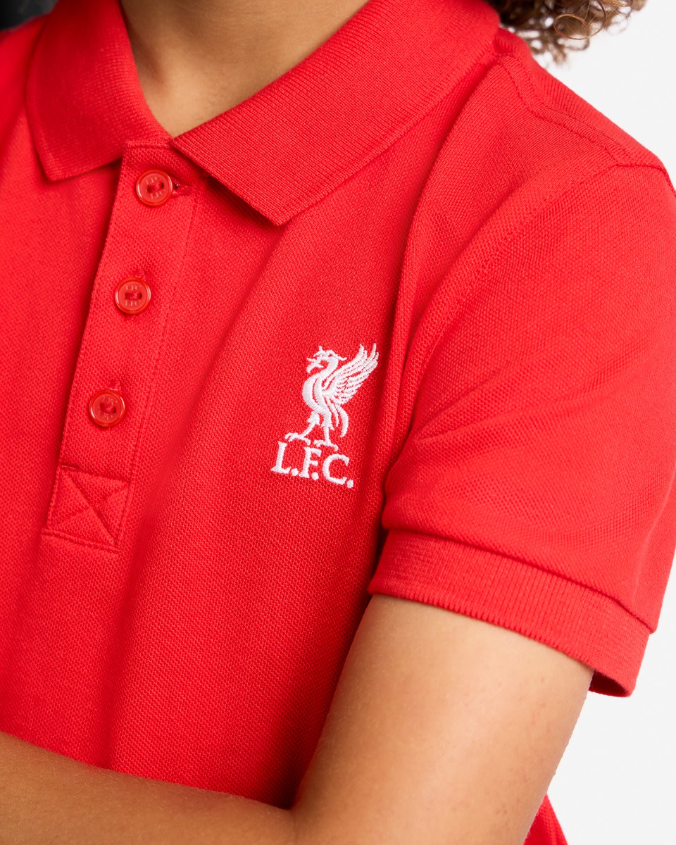 LFC Juniors Short Sleeve Polo Red - Image 2