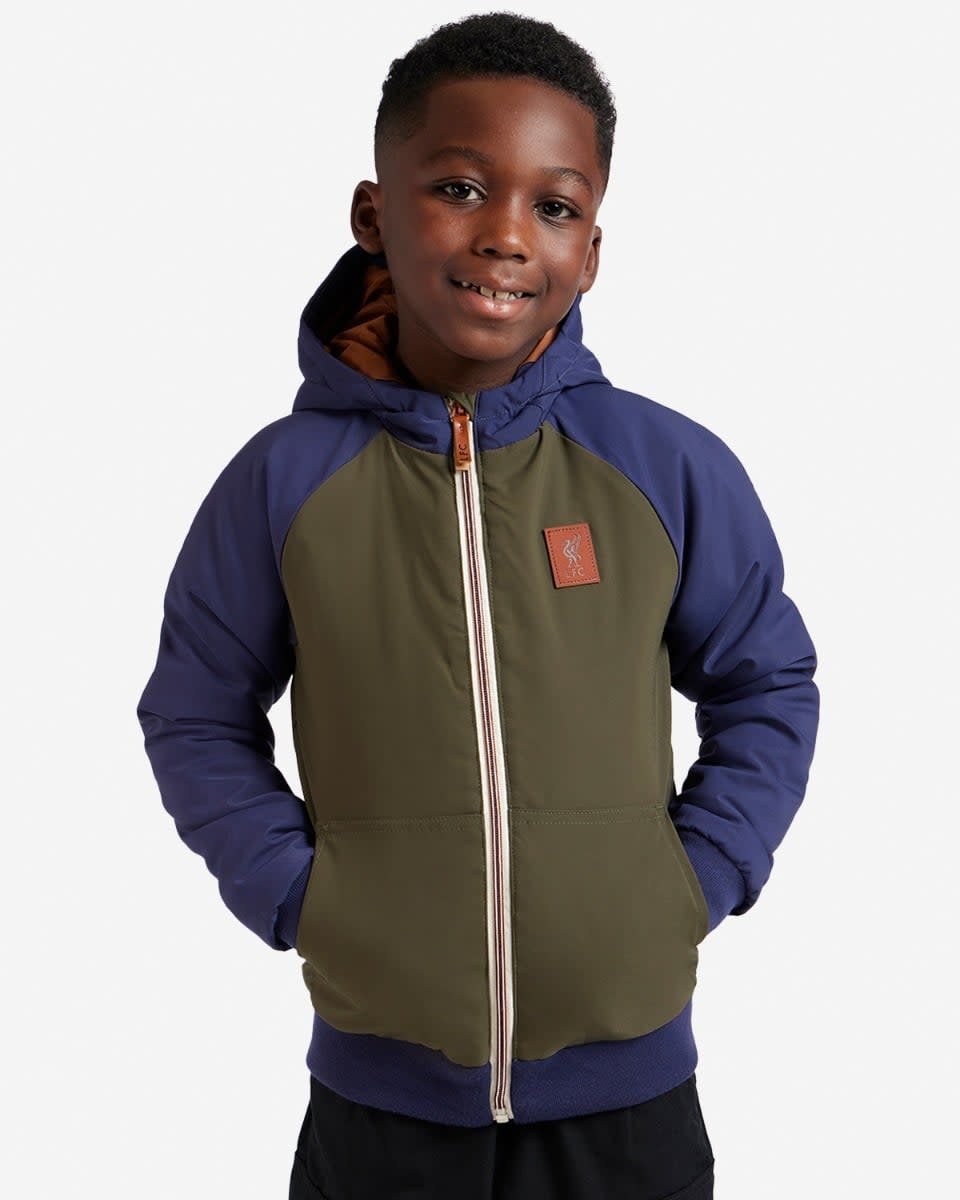 LFC Infants Colour Block Padded Bomber Jacket - Image 1