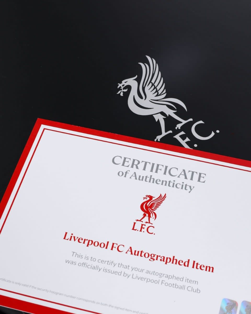 LFC Signed 26/27 Frimpong Boxed Shirt - Image 3