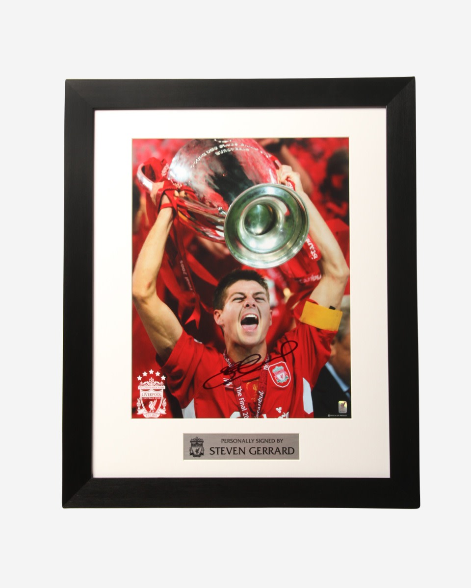 Image 12 x 16 signée Gerrard par le LFC - Image 1