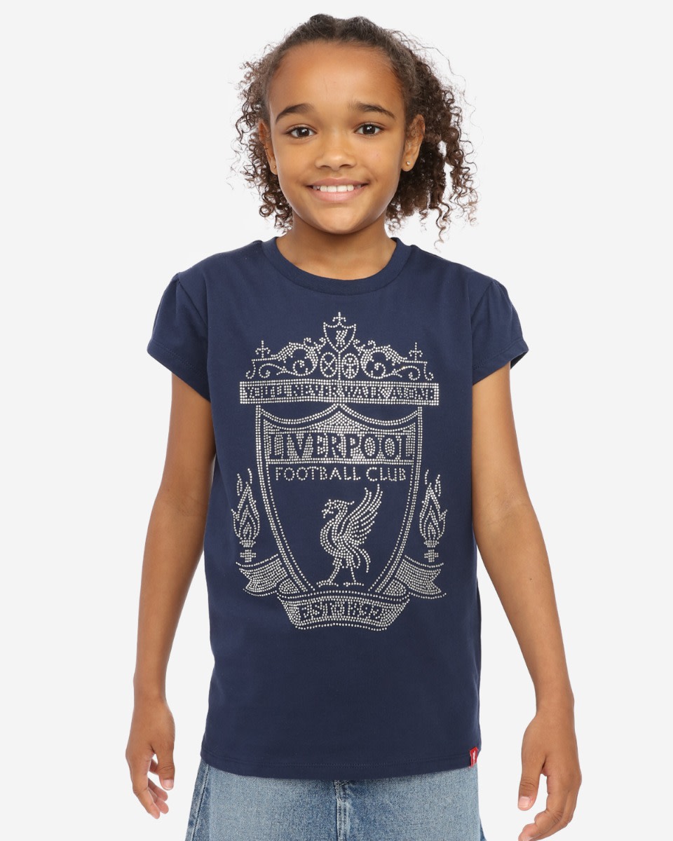 LFC Junior Crest Diamonte 海军蓝 T 恤 - Image 1