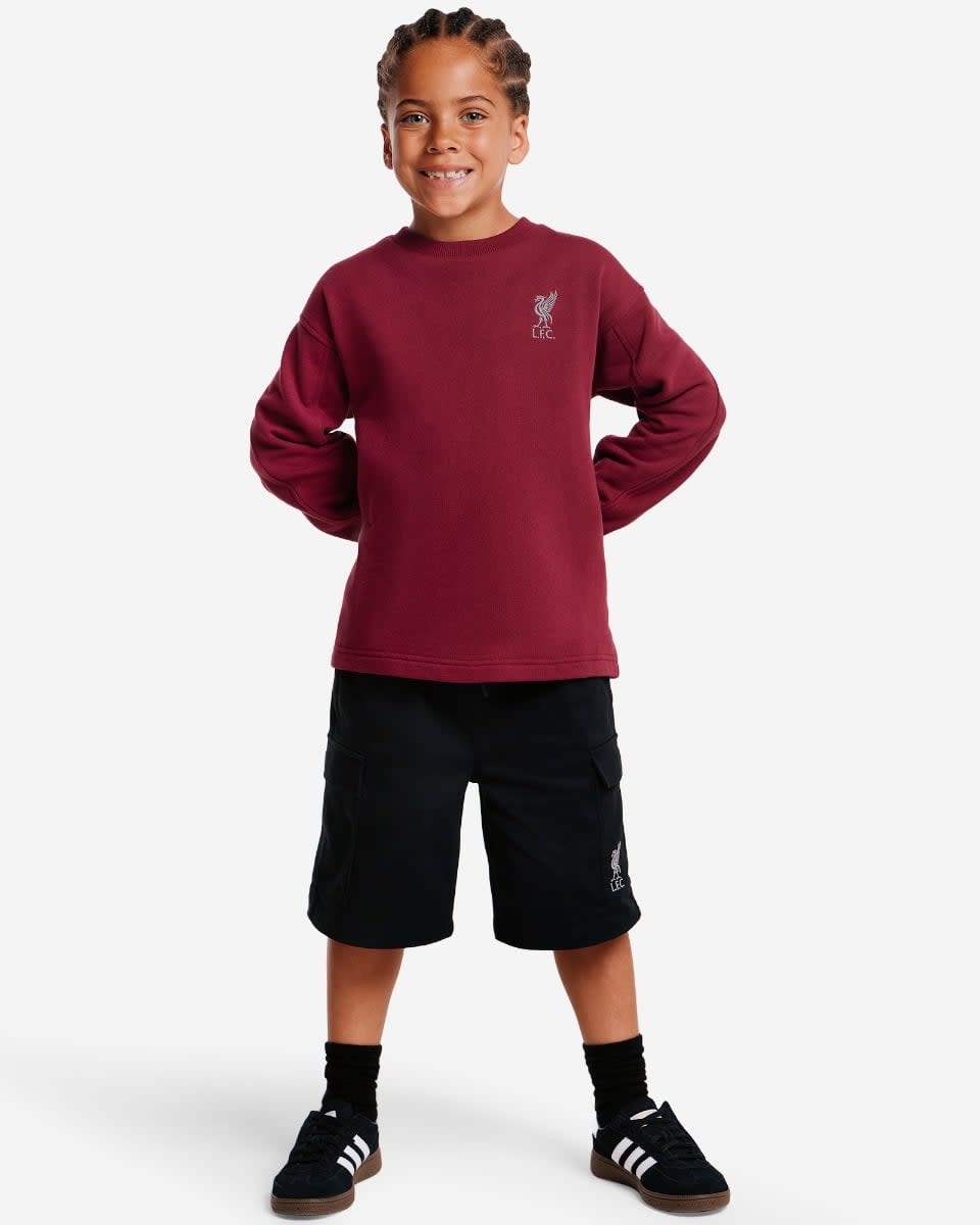 LFC 青少年超大码 YNWA 拼接卫衣樱桃色 - Image 3