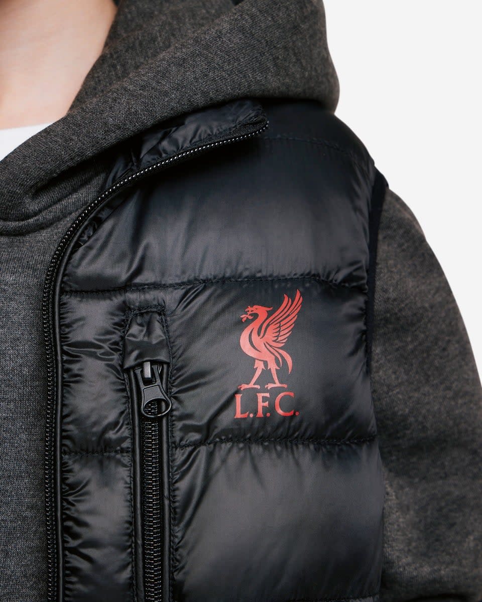 LFC Juniors Padded Gilet Black - Image 2