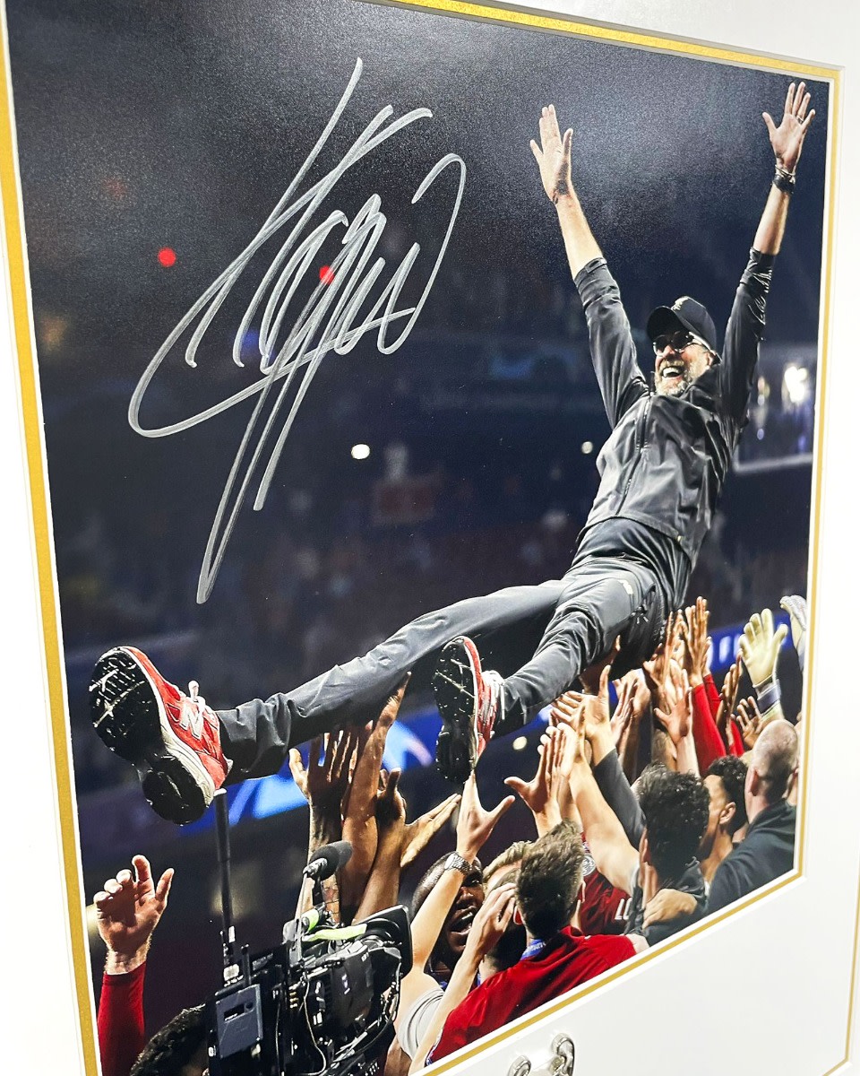 LFC Signed Klopp Framed Madrid Image - Image 4