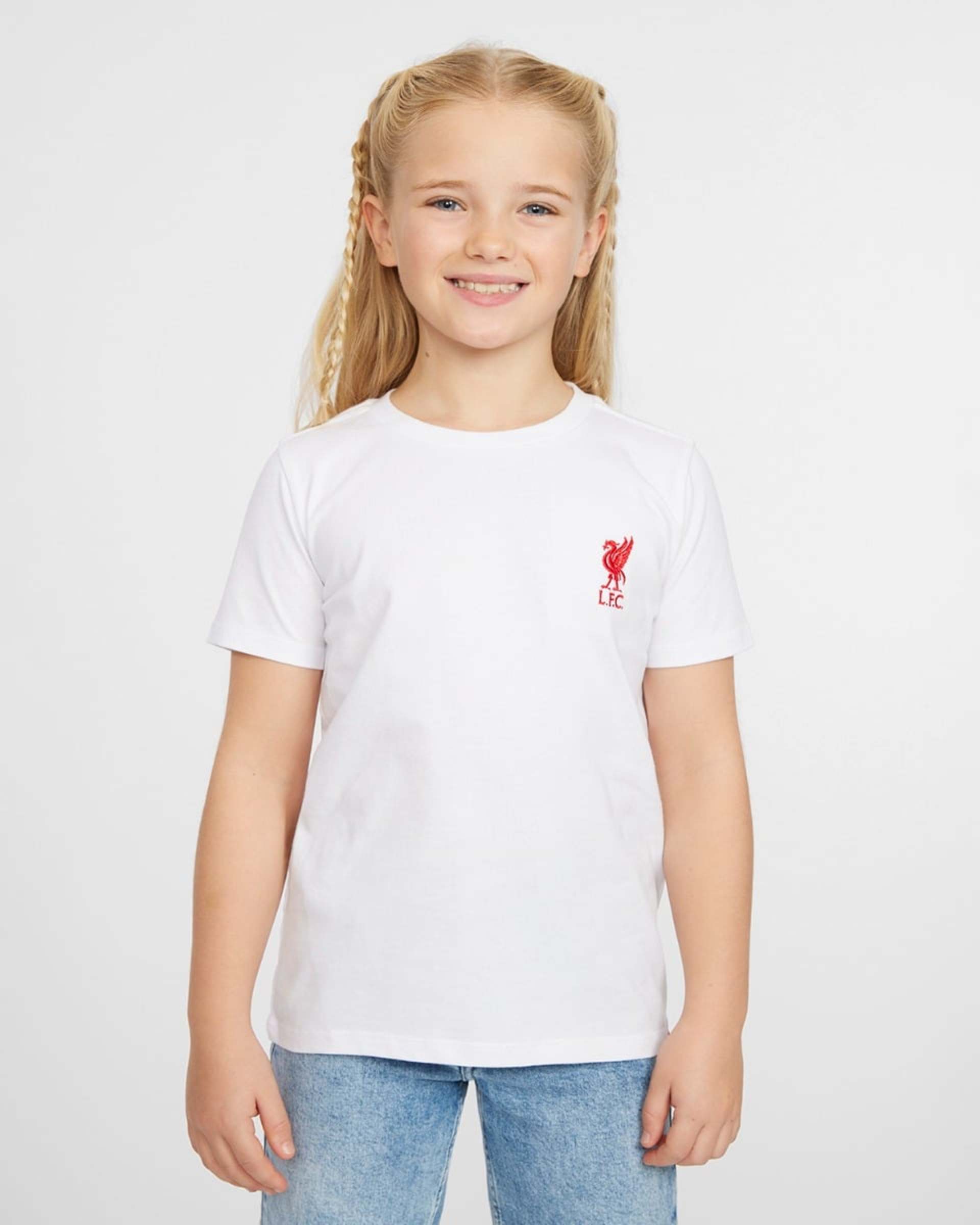เสื้อยืดสีขาวปักเด็กทารก LFC Liverbird - Image 1