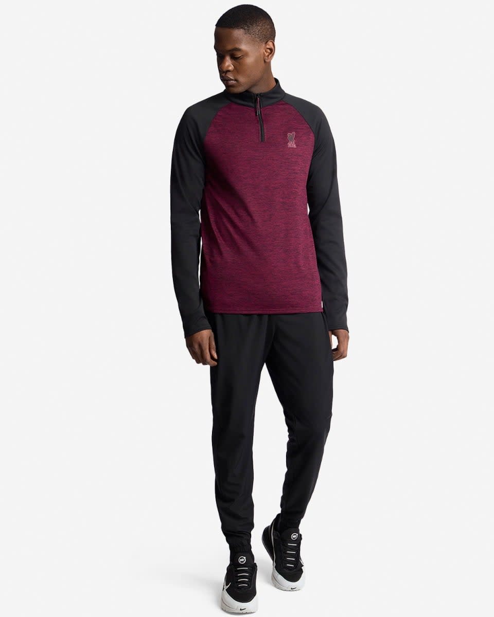 LFC Herre 1/2 Zip Raglan Top Rød - Image 4