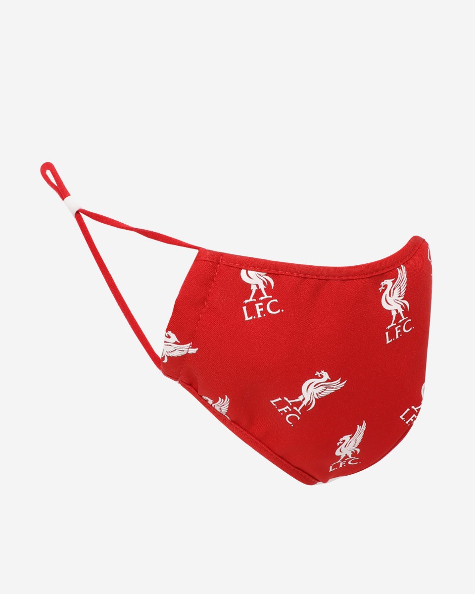 Couvre-visage rouge à imprimé Liverbird du LFC Junior - Image 1