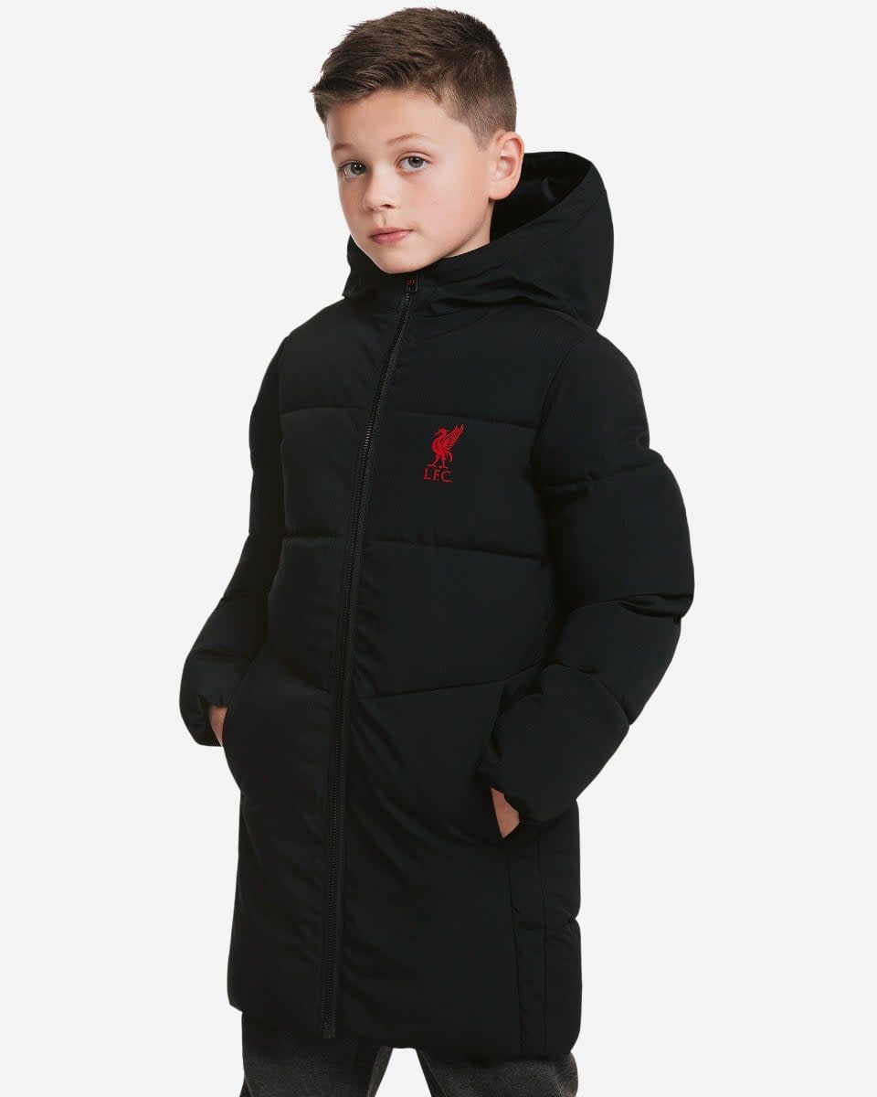 Chaqueta larga Puffa LFC Juniors negra - Image 1