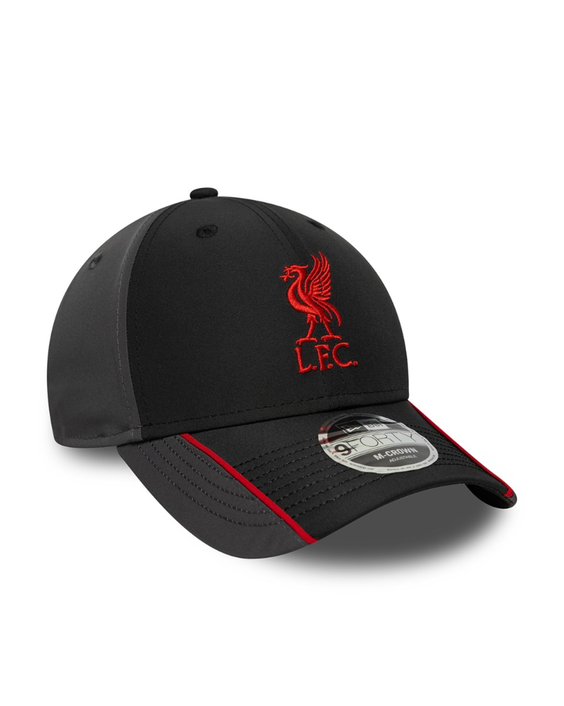 LFC New Era 9FORTY Liverbird Kappe Schwarz/Grau - Image 3