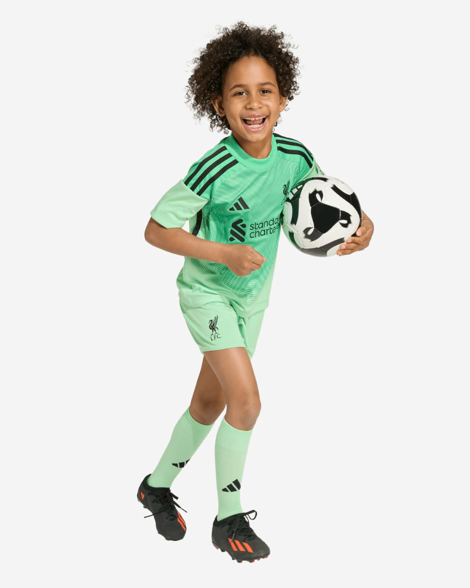LFC adidas Little Kids 25/26 Home Goalkeeper Mini Kit - Image 4