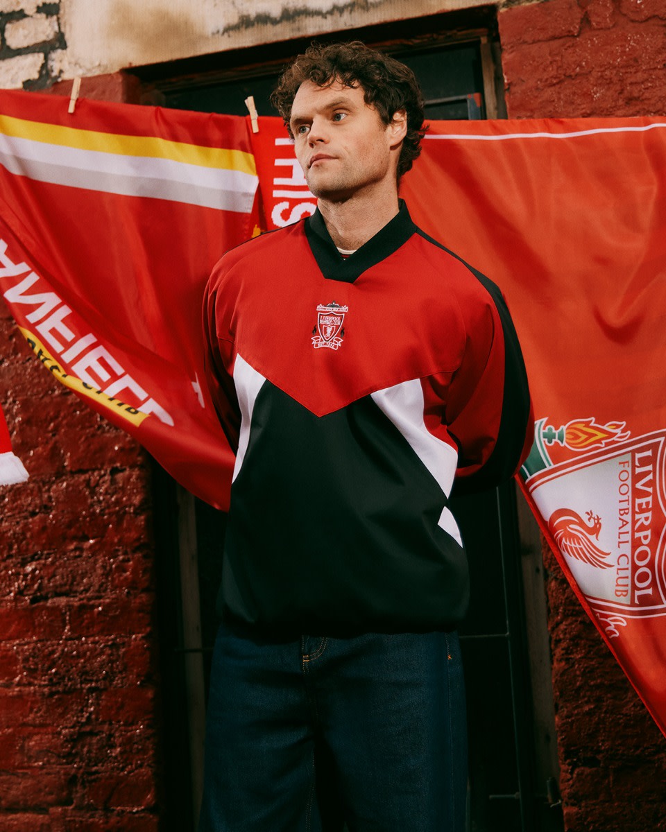 LFC Mens 93-95 Drill Top Red & Black - Image 3