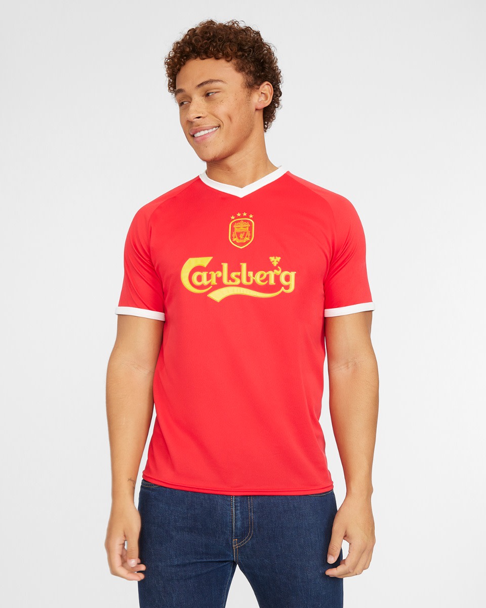 LFC Adults Retro 01-03 Euro Home Shirt - Image 1