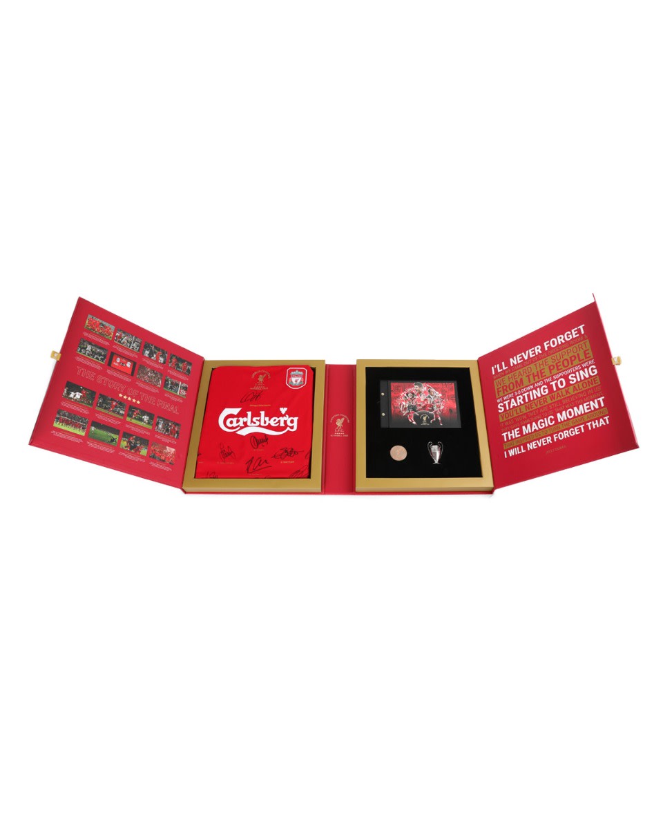 LFC Istanbul 2005 Commemorative Boxed Signed Squad Shirt - Image 3