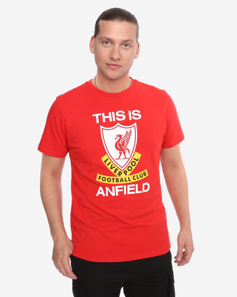 LFC Adults This Is Anfield Red Tee - Image 1