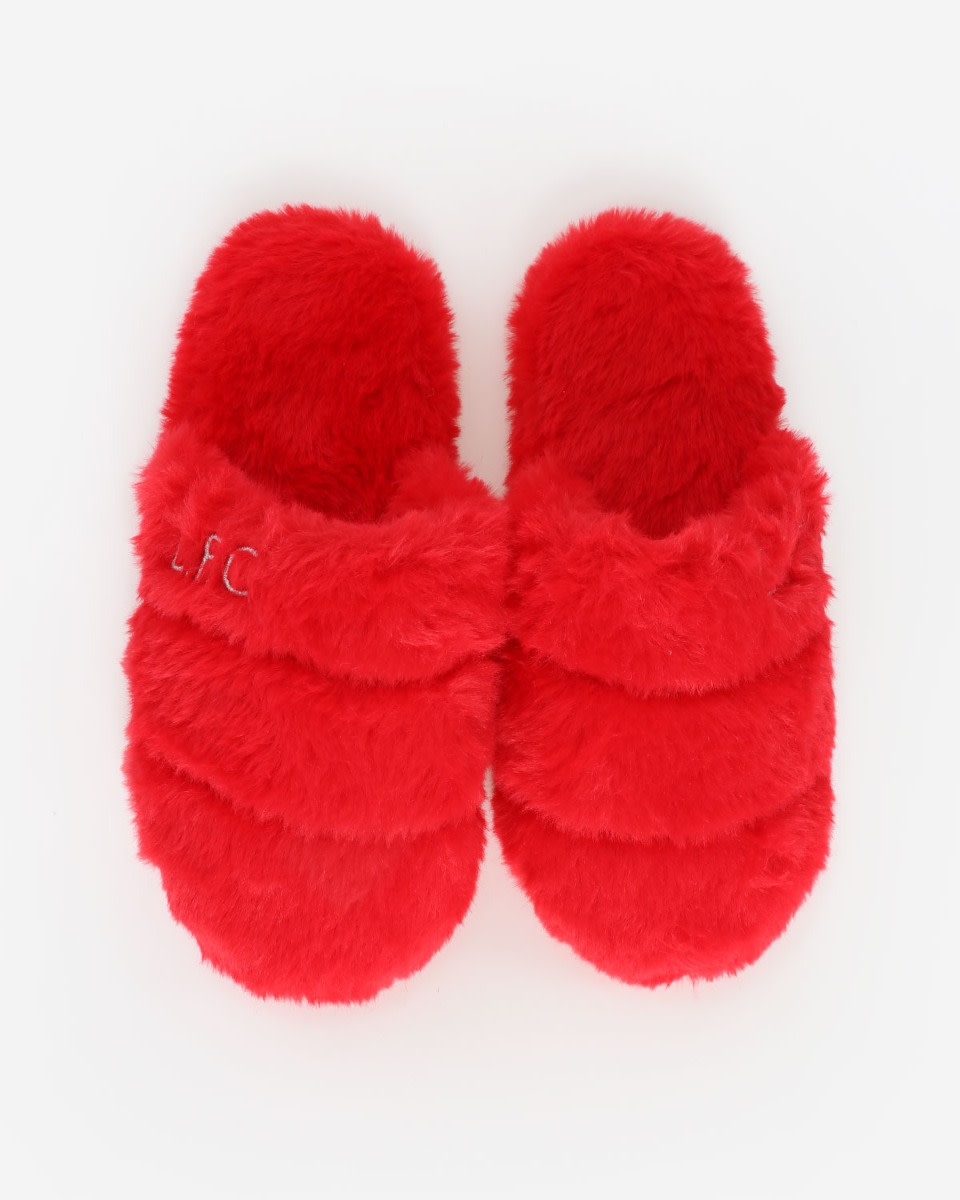 LFC Juniors Girls Mule Slippers Red - Image 2