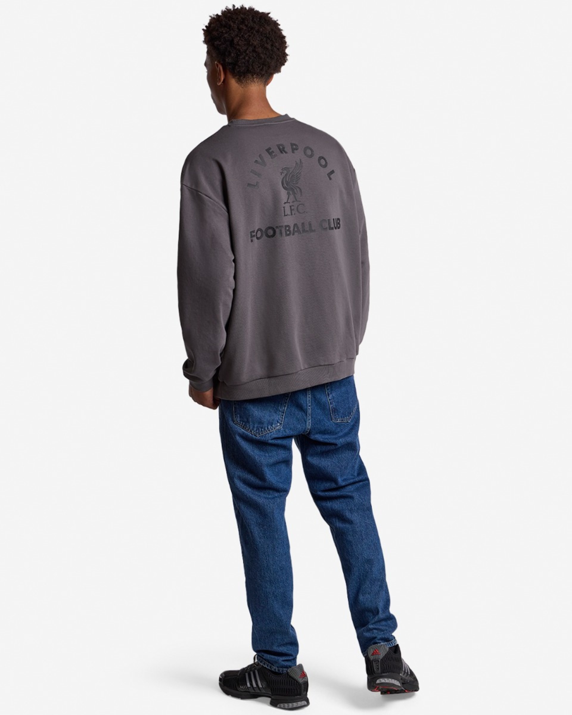 LFC Herren-Sweatshirt mit Used-Back, Oversize-Design, Grau - Image 4