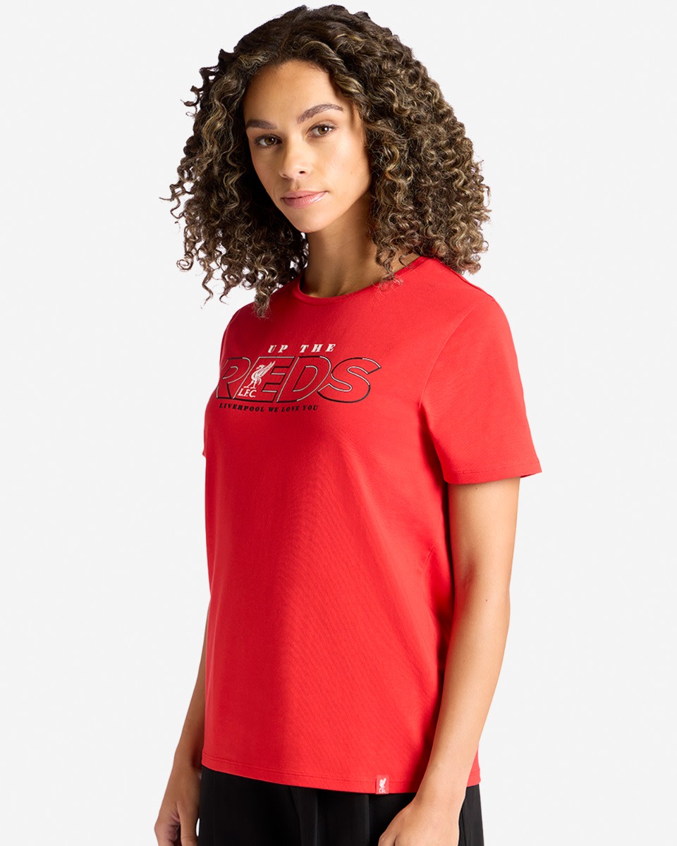 LFC Womens Up The Reds Tee Red - Image 3