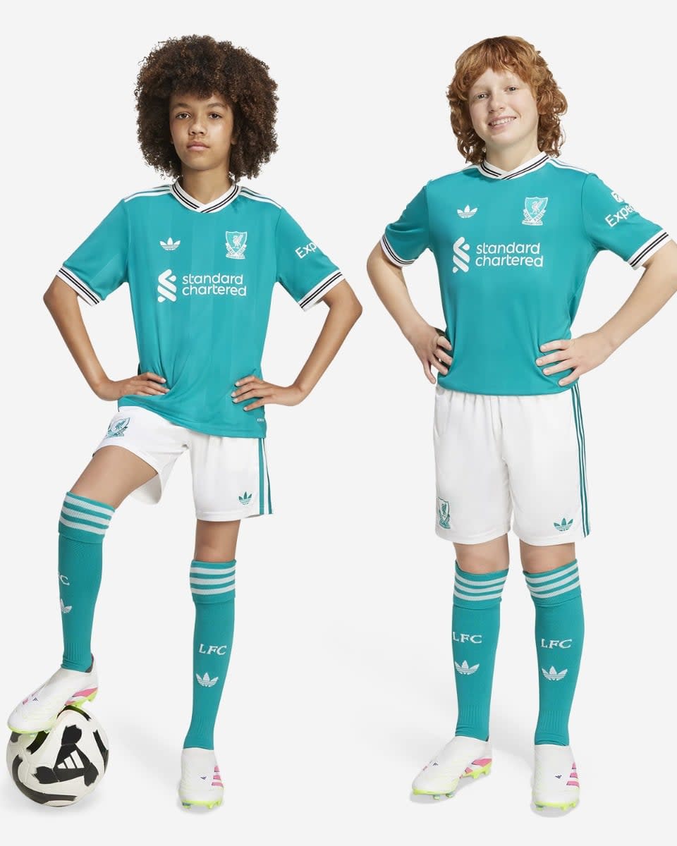 LFC adidas Youth 25/26 Third Shorts - Image 3