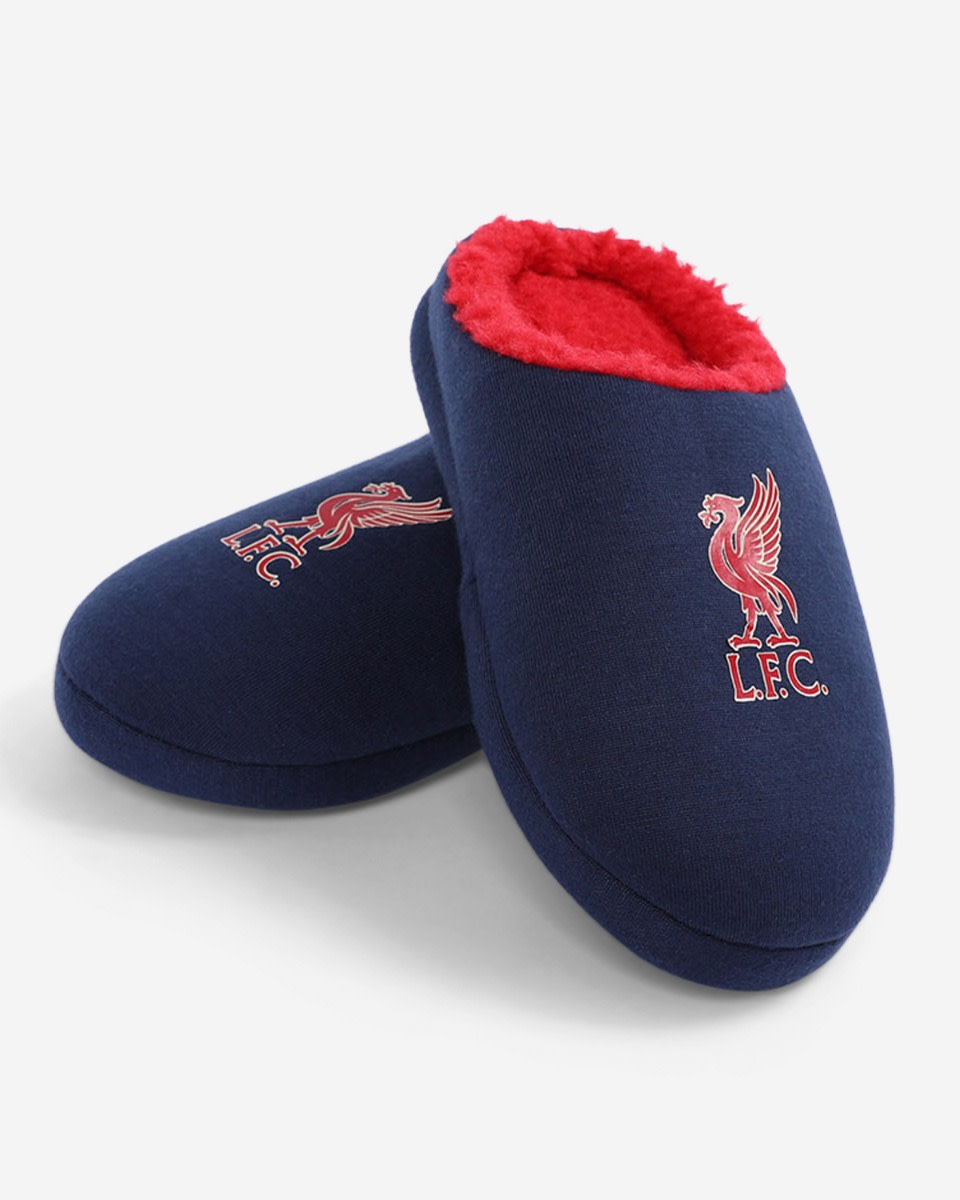 LFC Juniors Liverbird Glow Slippers Navy - Image 3