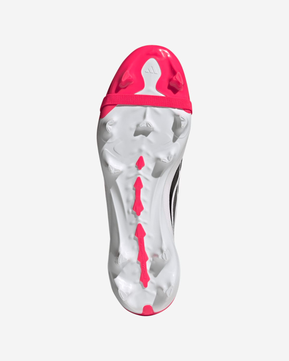 adidas Adults Predator League Fold-Over Tongue Firm Ground Fotballsko Lucid Rød/Core Svart/Skyhvit - Image 4