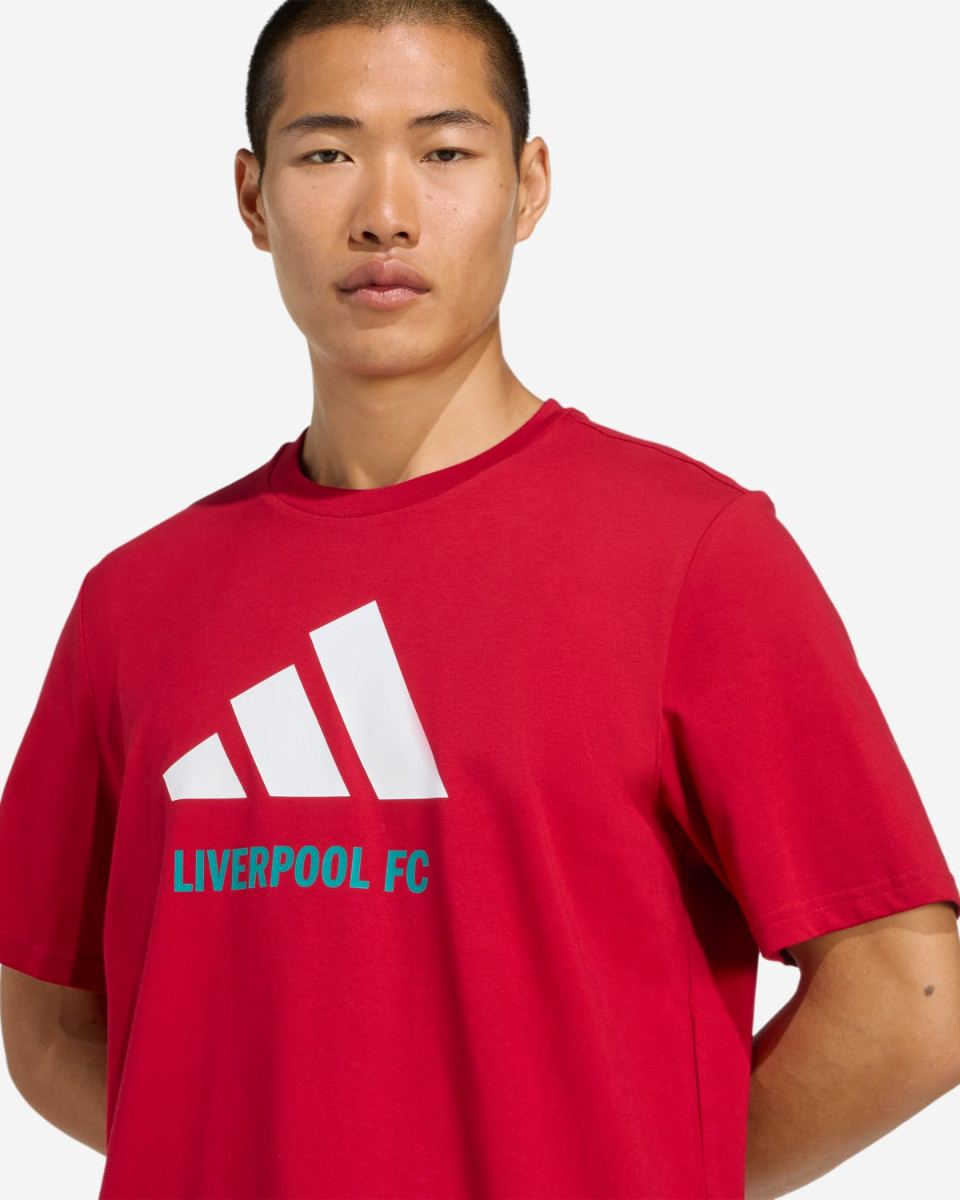 LFC adidas Adults Graphic Tee Red - Image 4