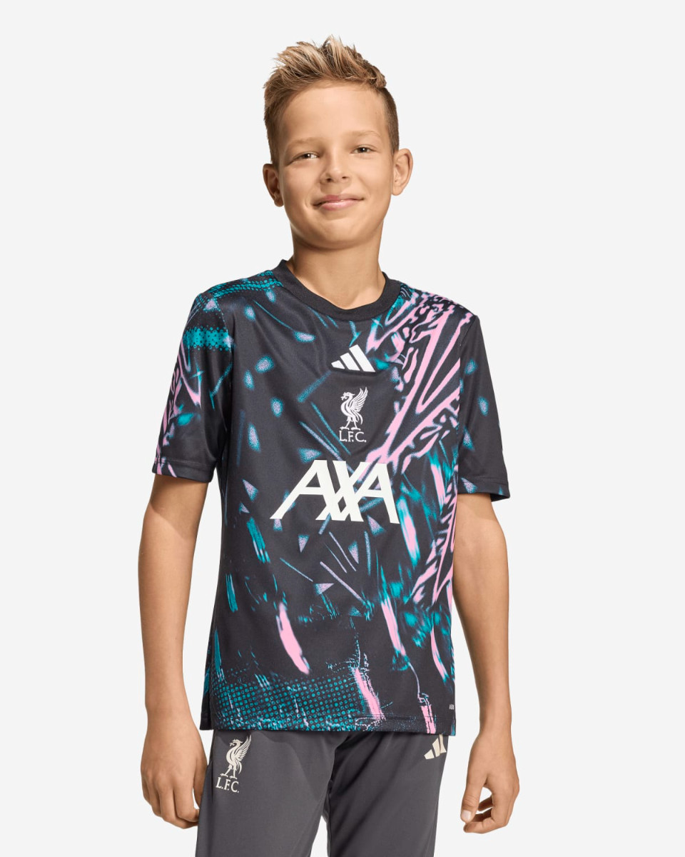 LFC adidas Juniors 25/26 Pre-Match Top Svart - Image 1