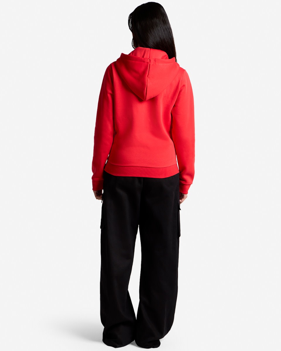 LFC Womens Zip Through Hoody Red - Image 4