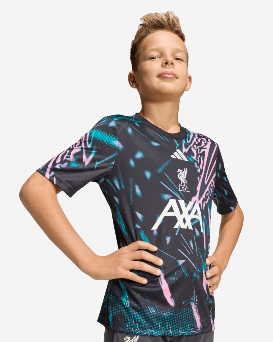 LFC adidas Juniors 25/26 Pre-Match Top Svart - Image 3