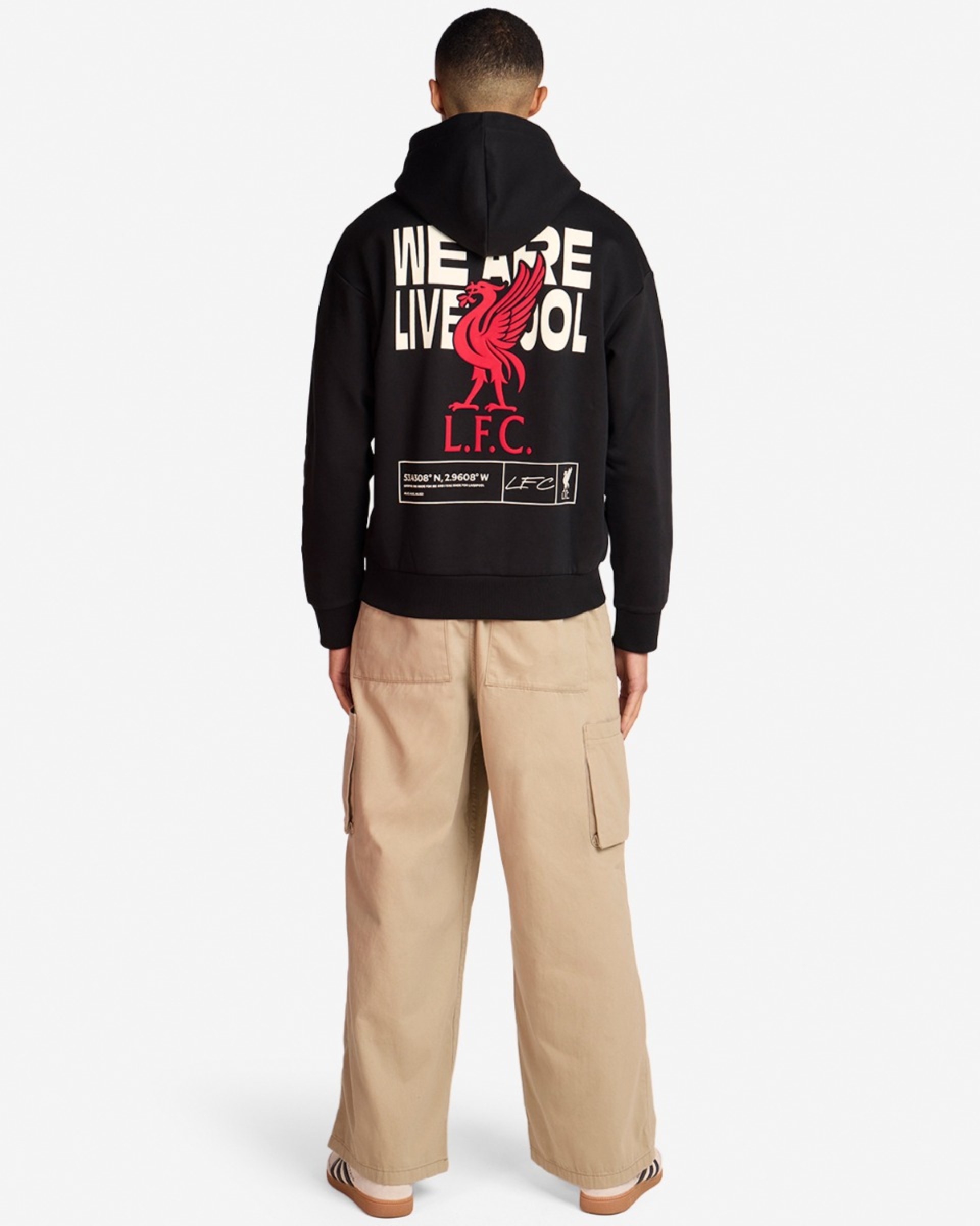 Sudadera con capucha LFC para hombre, talla grande, con diseño «We Are Liverpool», color negro - Image 4