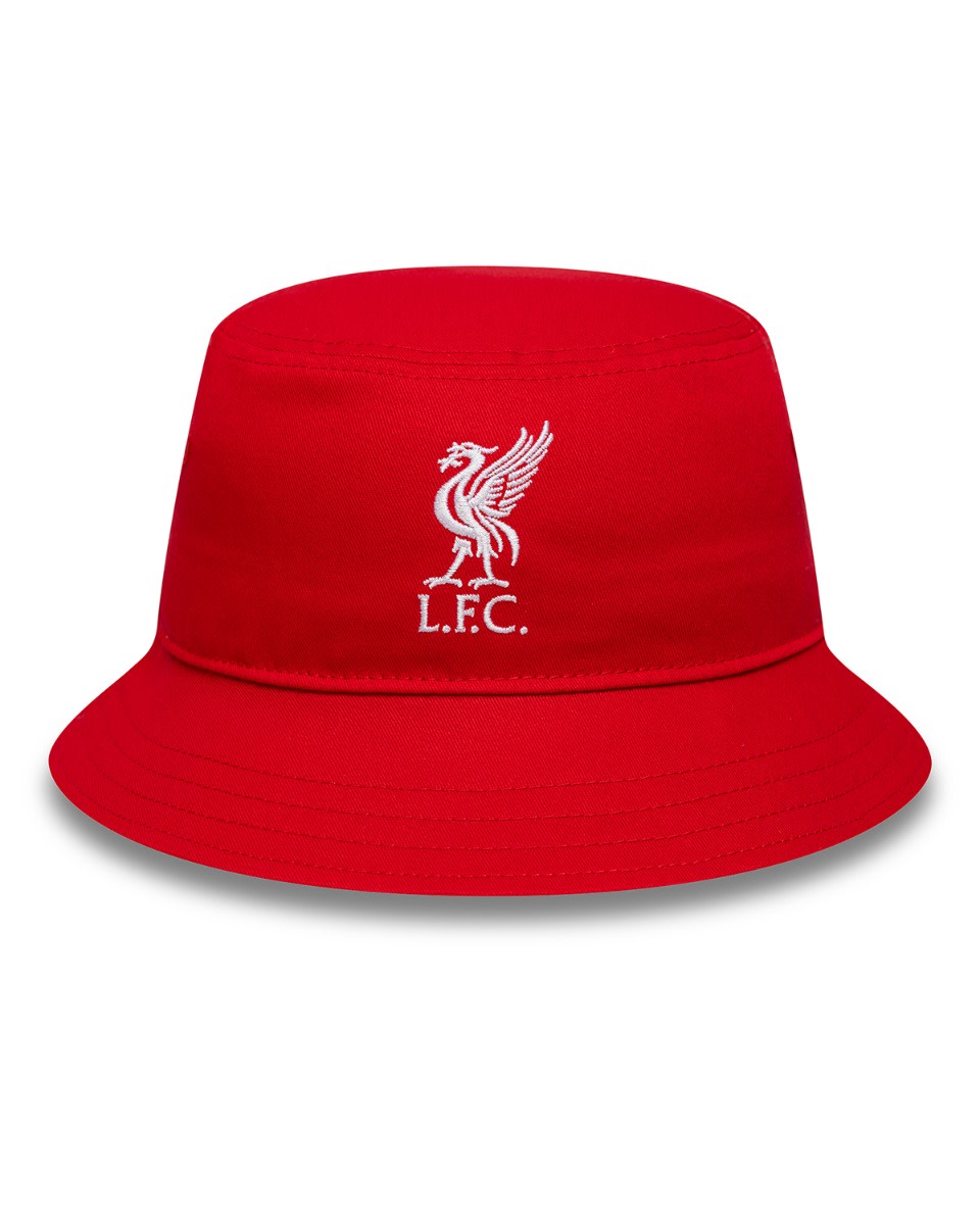 LFC New Era Liverpool CORE BUCKET Hat Red - Image 2