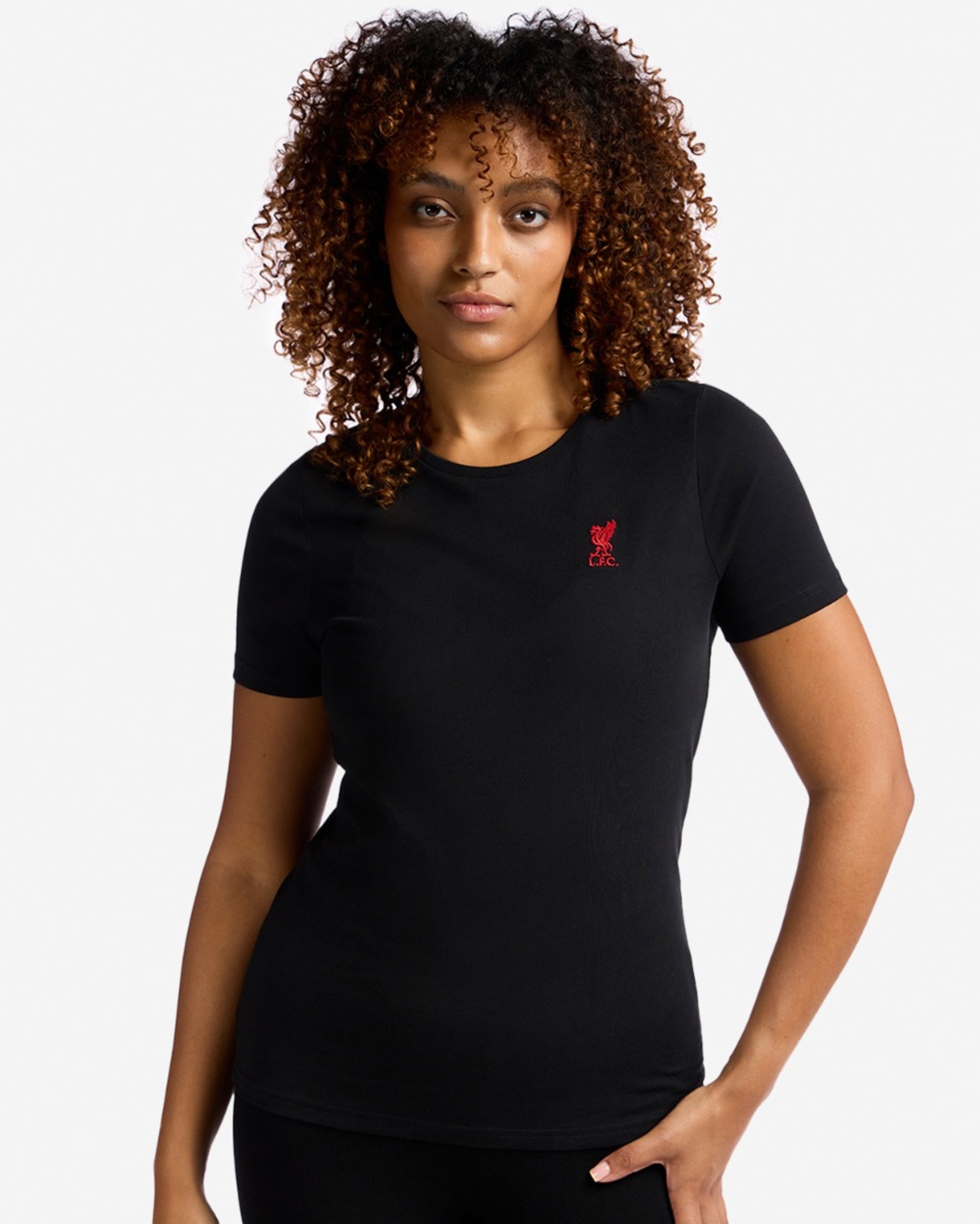 LFC Liverbird T-shirt til kvinder Sort - Image 1
