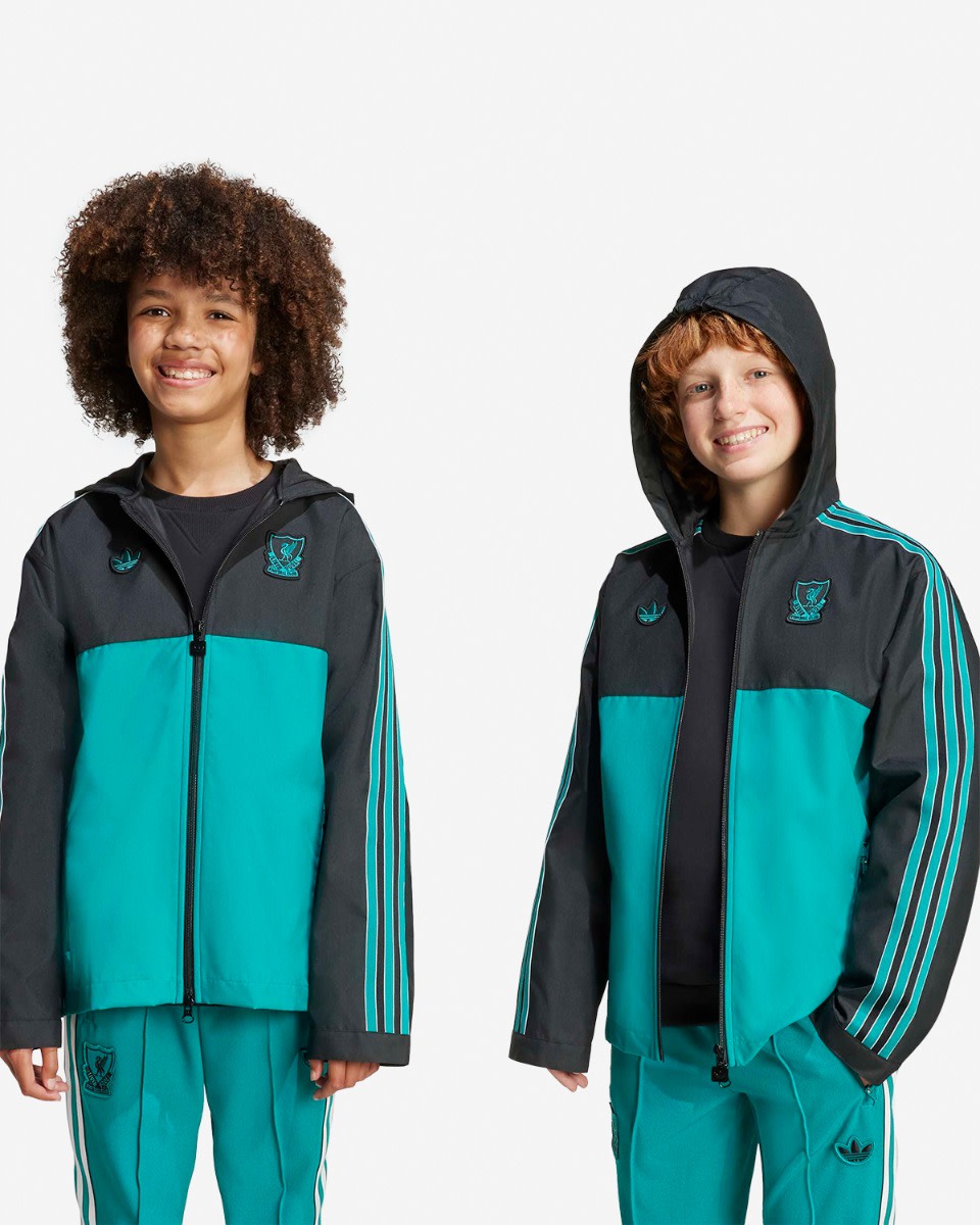 LFC adidas Youth 25/26 Icons Hooded Jacket - Image 1