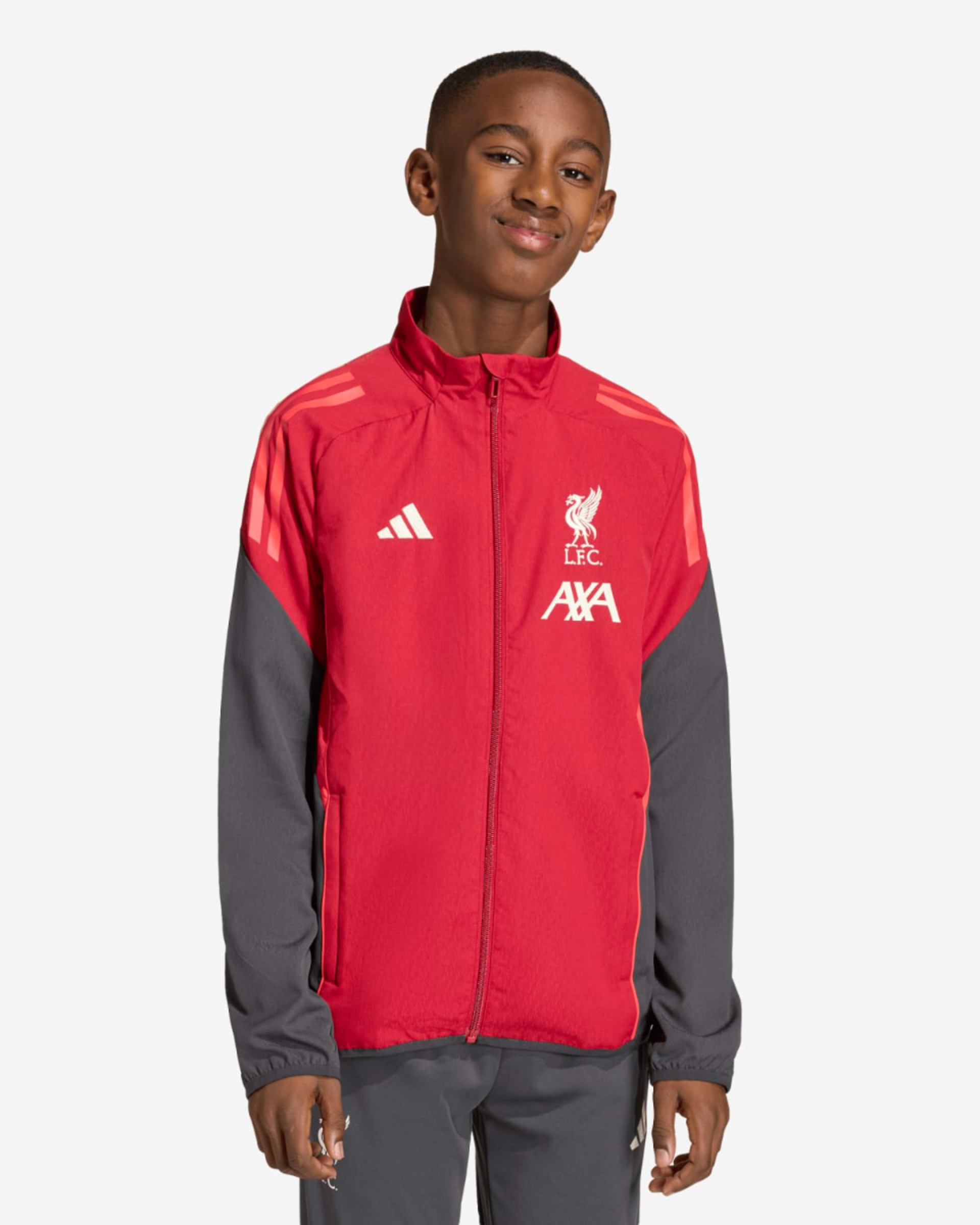 LFC adidas Juniors 25/26 Kampdagsjakke Rød - Image 1