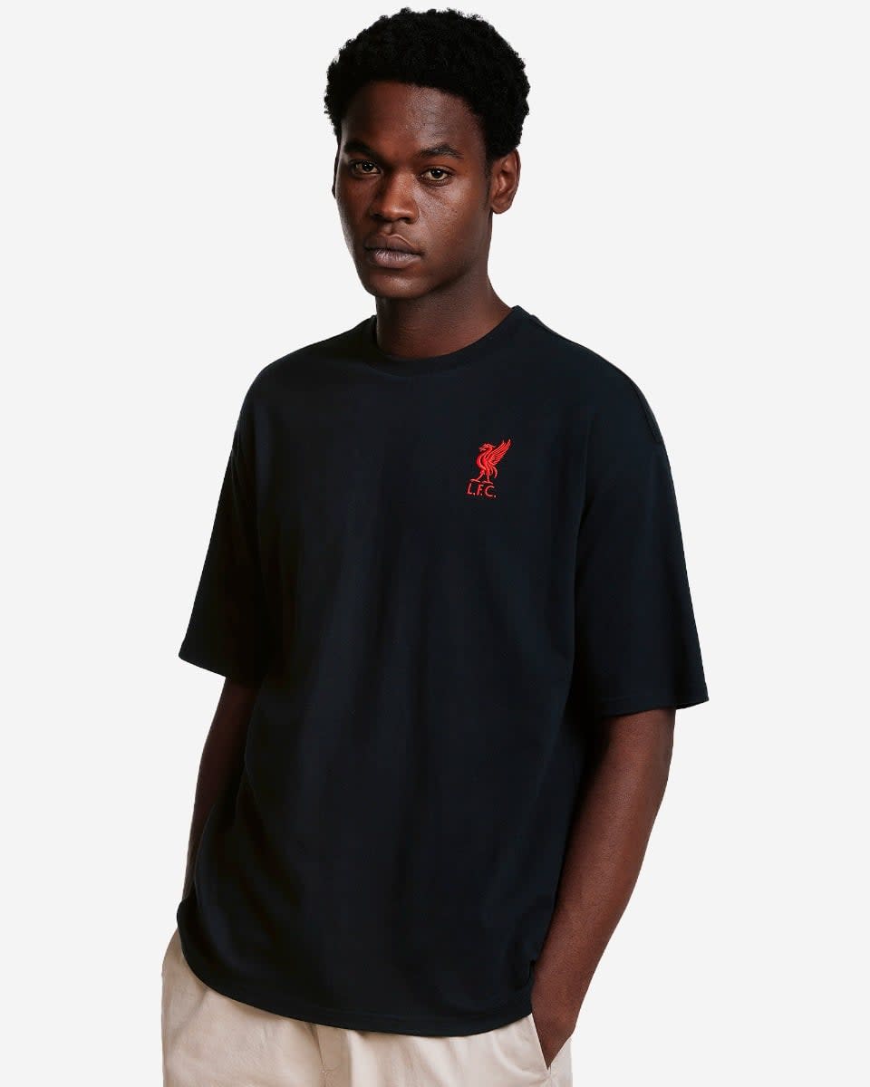 Camiseta LFC YNWA Wing de gran tamaño para hombre, negra - Image 3