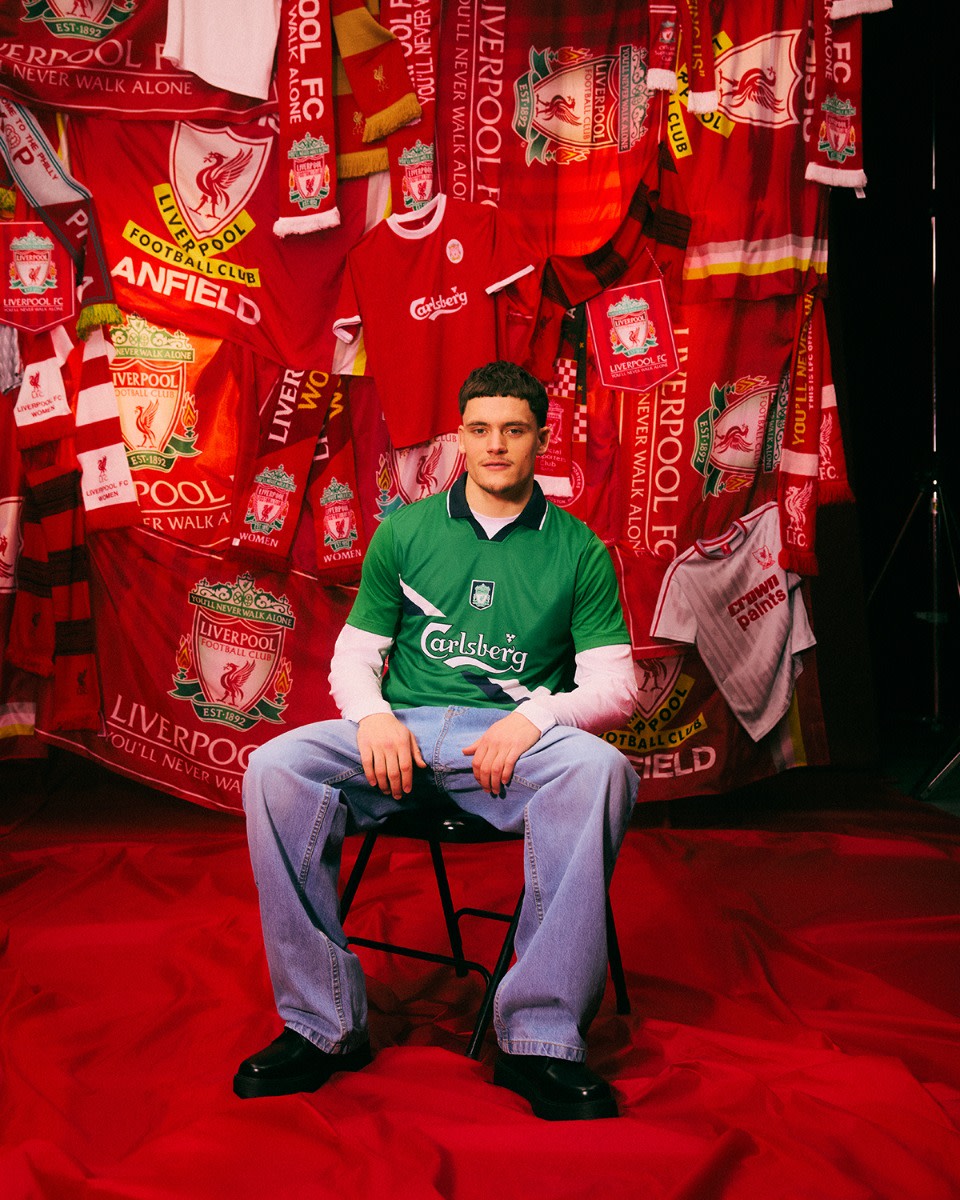 LFC 어덜트 레트로 99-00 어웨이 셔츠 - Image 3