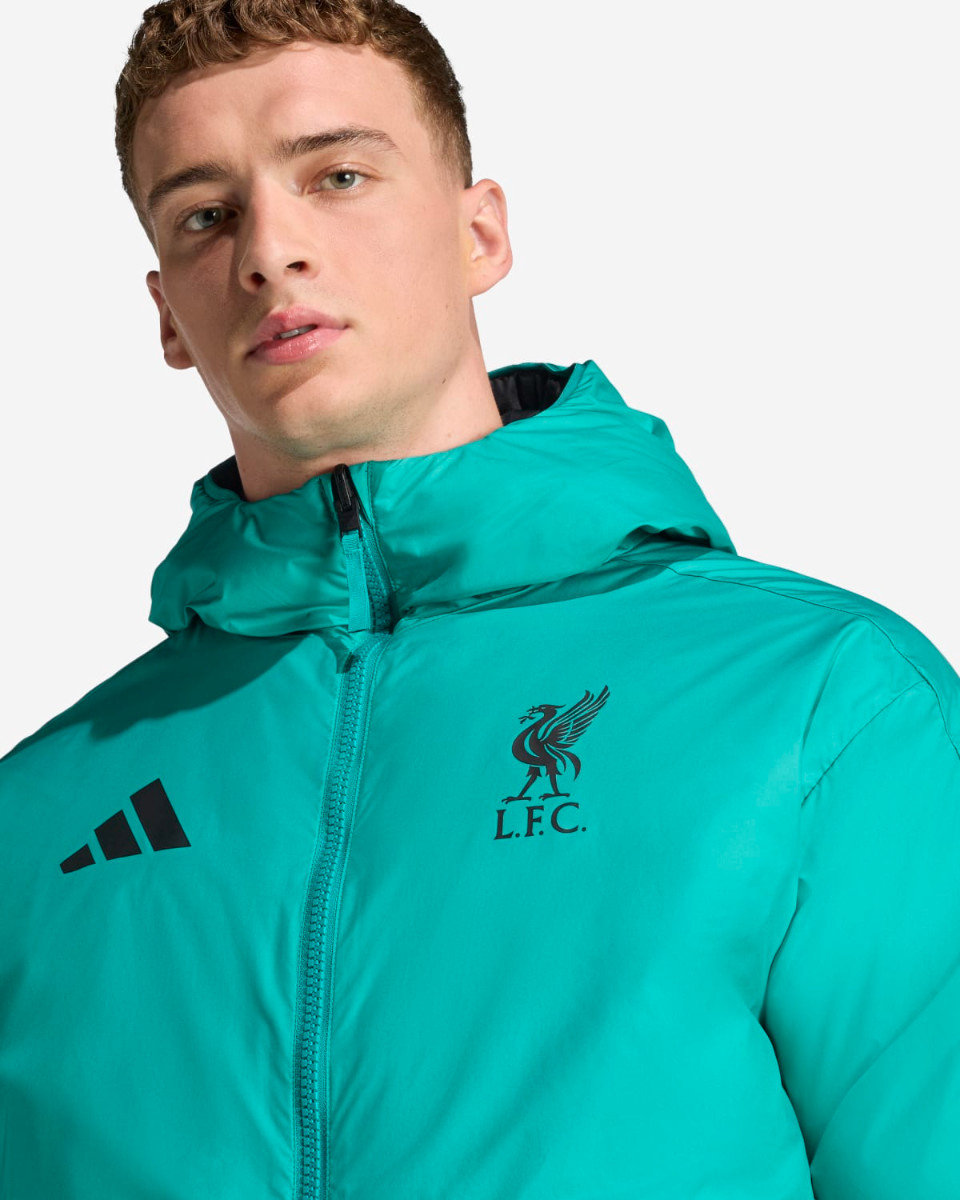 LFC adidas Mens 25/26 Reversible Down Jacket Green - Image 4