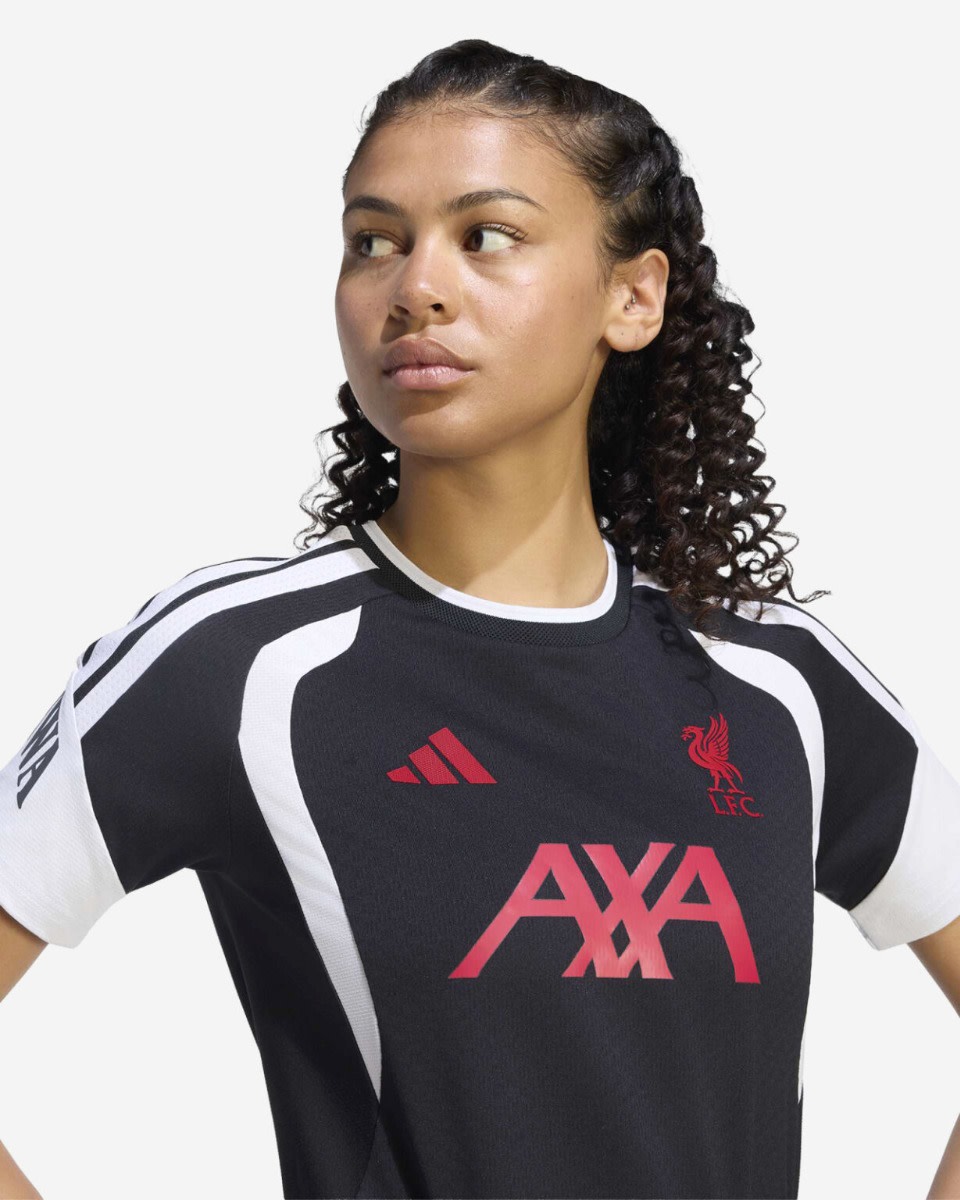 LFC adidas Womens 26/27 Tiro Training Jersey Dash Grey - Image 2