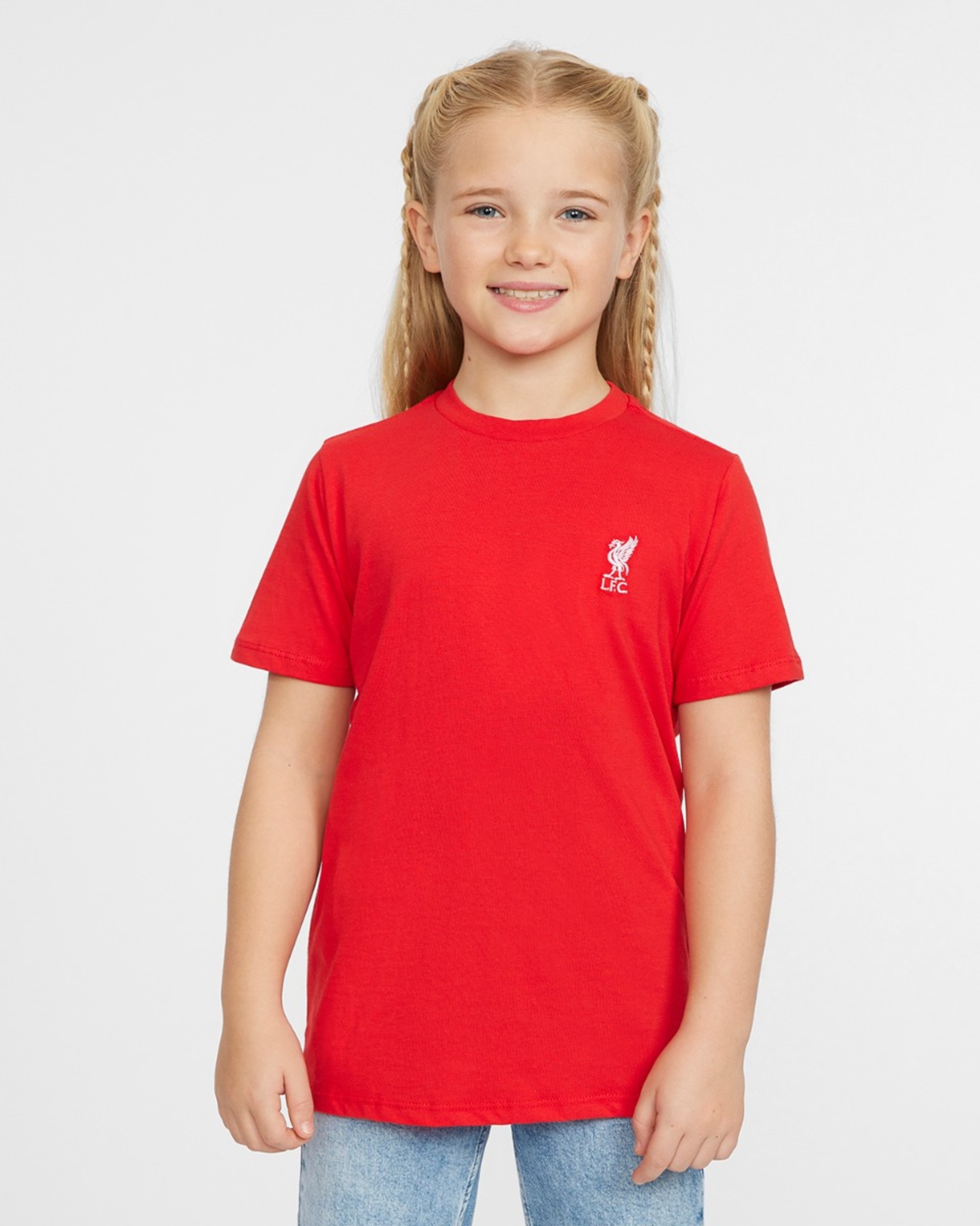 เสื้อยืดเย็บปักถักร้อยรุ่น LFC Liverbird สีแดง - Image 1