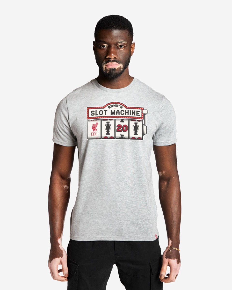 LFC Adults Slot Machine Tee Grey Marl - Image 1