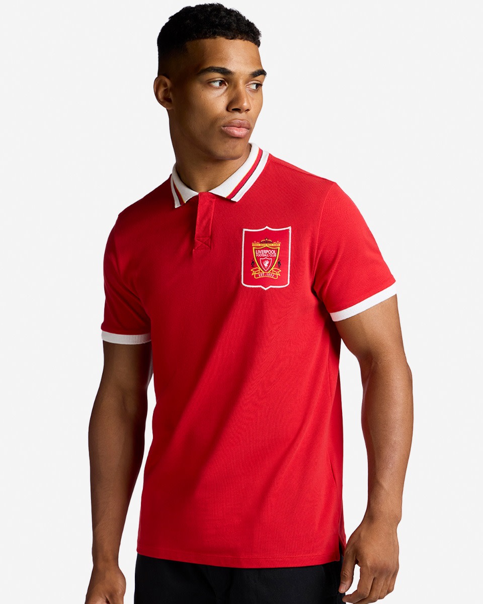 LFC Mens 95-96 Home Polo - Image 1