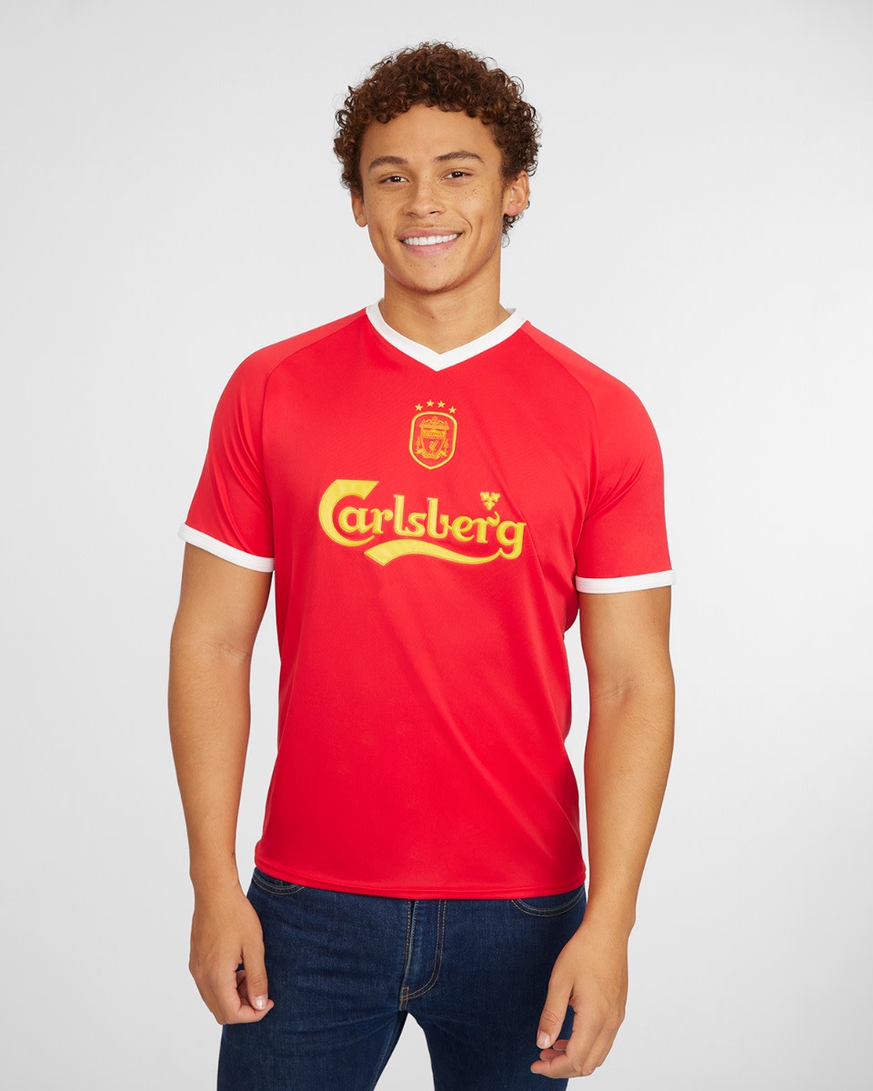 LFC Adults Retro 01-03 Euro Home Shirt - Image 3