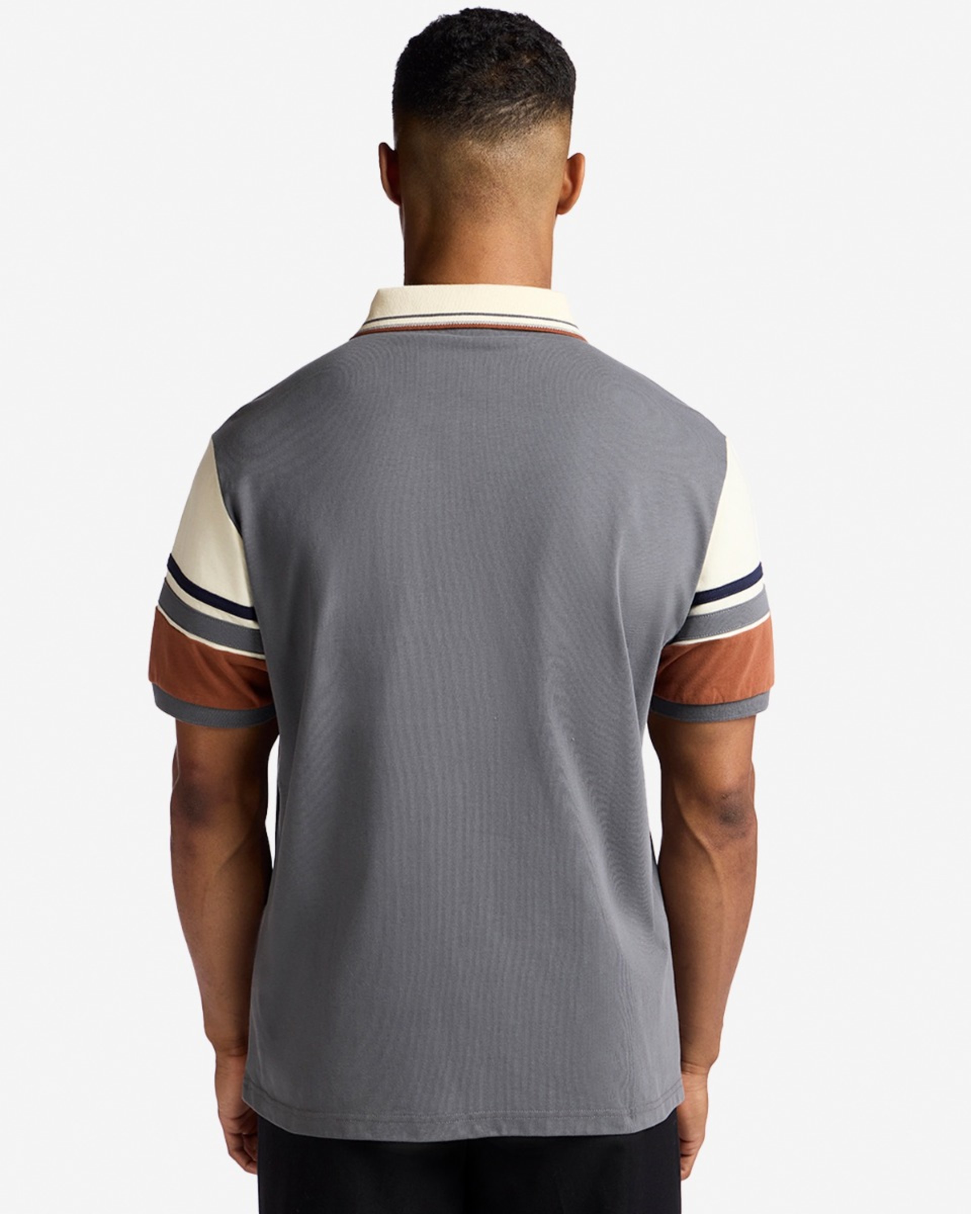 Polo à rayures LFC pour hommes gris - Image 2