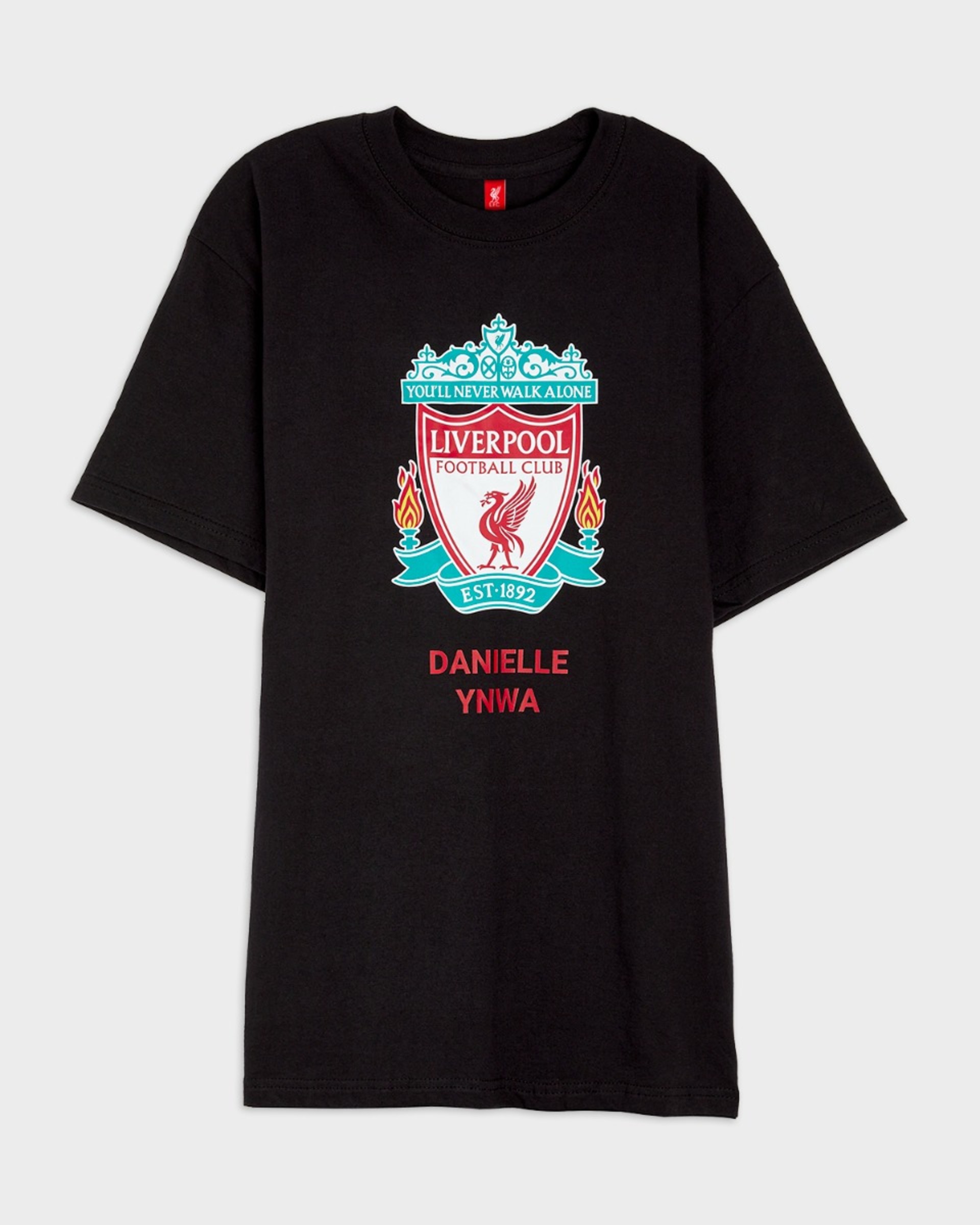 เสื้อยืดสีดำส่วนบุคคล LFC Crest - Image 2