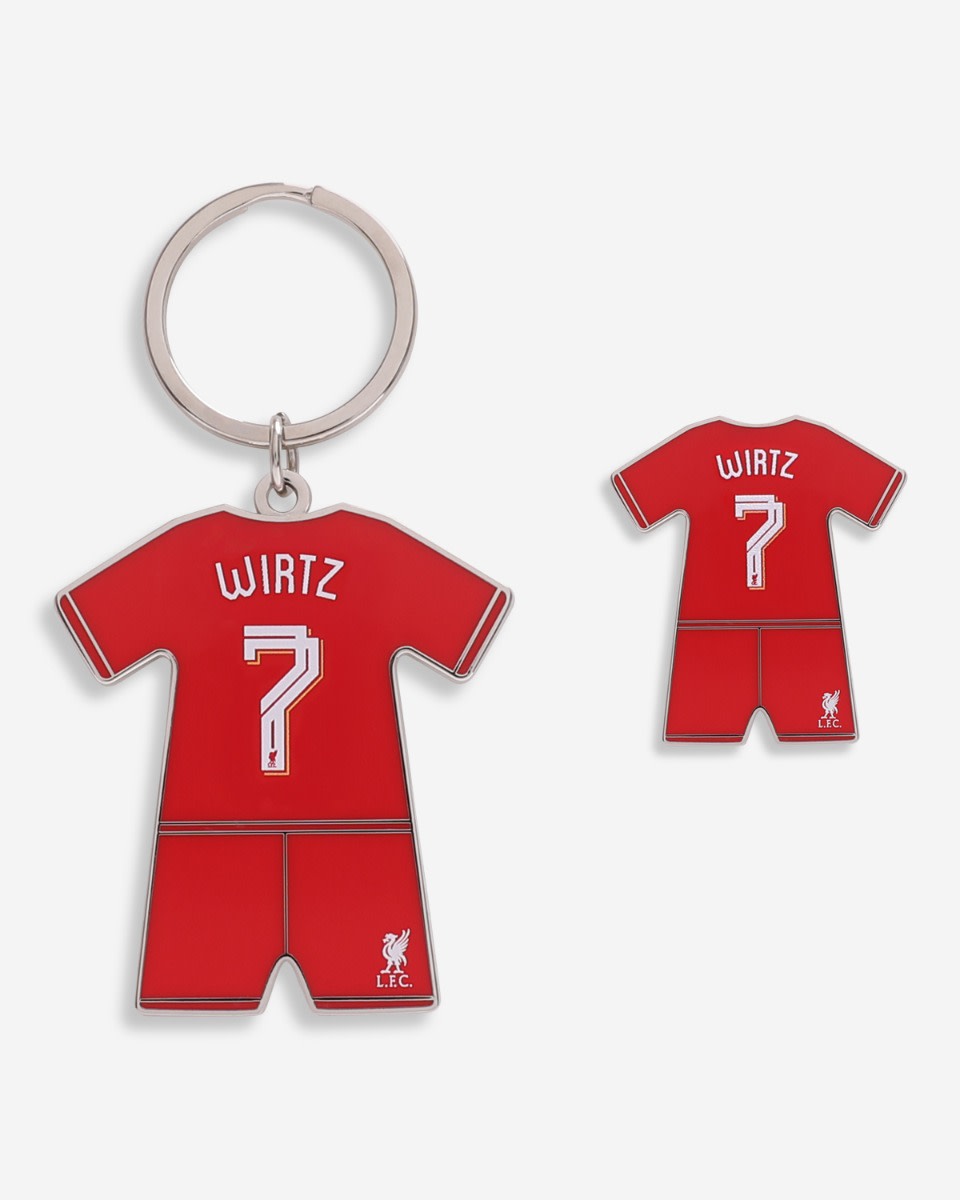 LFC 25/26 Wirtz Badge & Keyring Set - Image 1