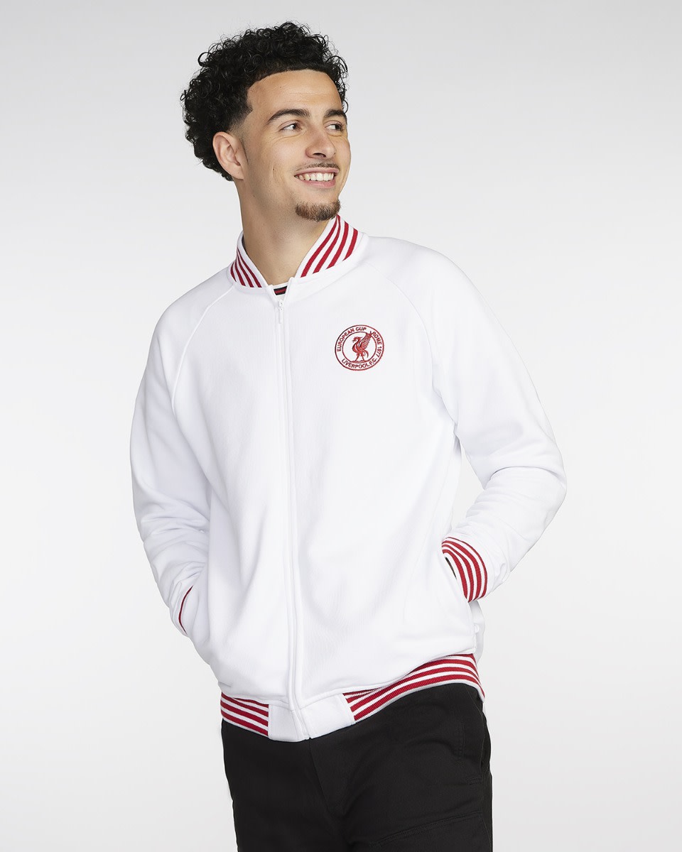 LFC Mens Rome 77 Walkout Jacket White - Image 3