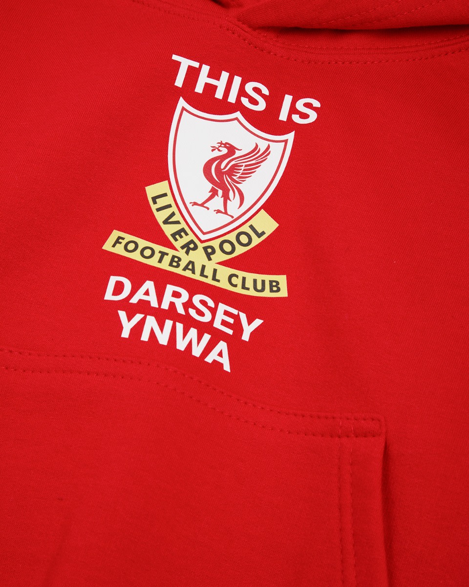LFC Junior This is Anfield Personalised Red Hoody - Image 3
