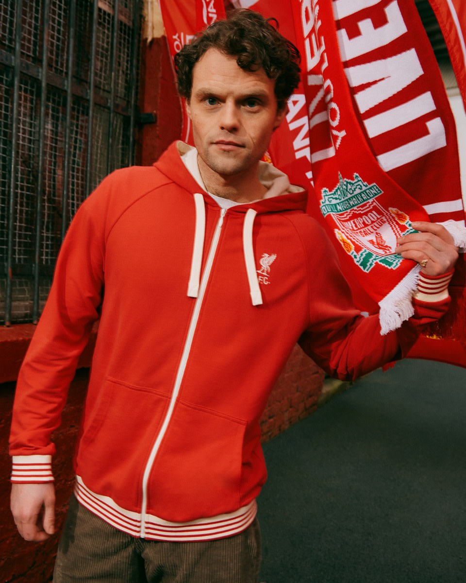 LFC Mens Shankly Zip Through Hoodie Red - Image 1