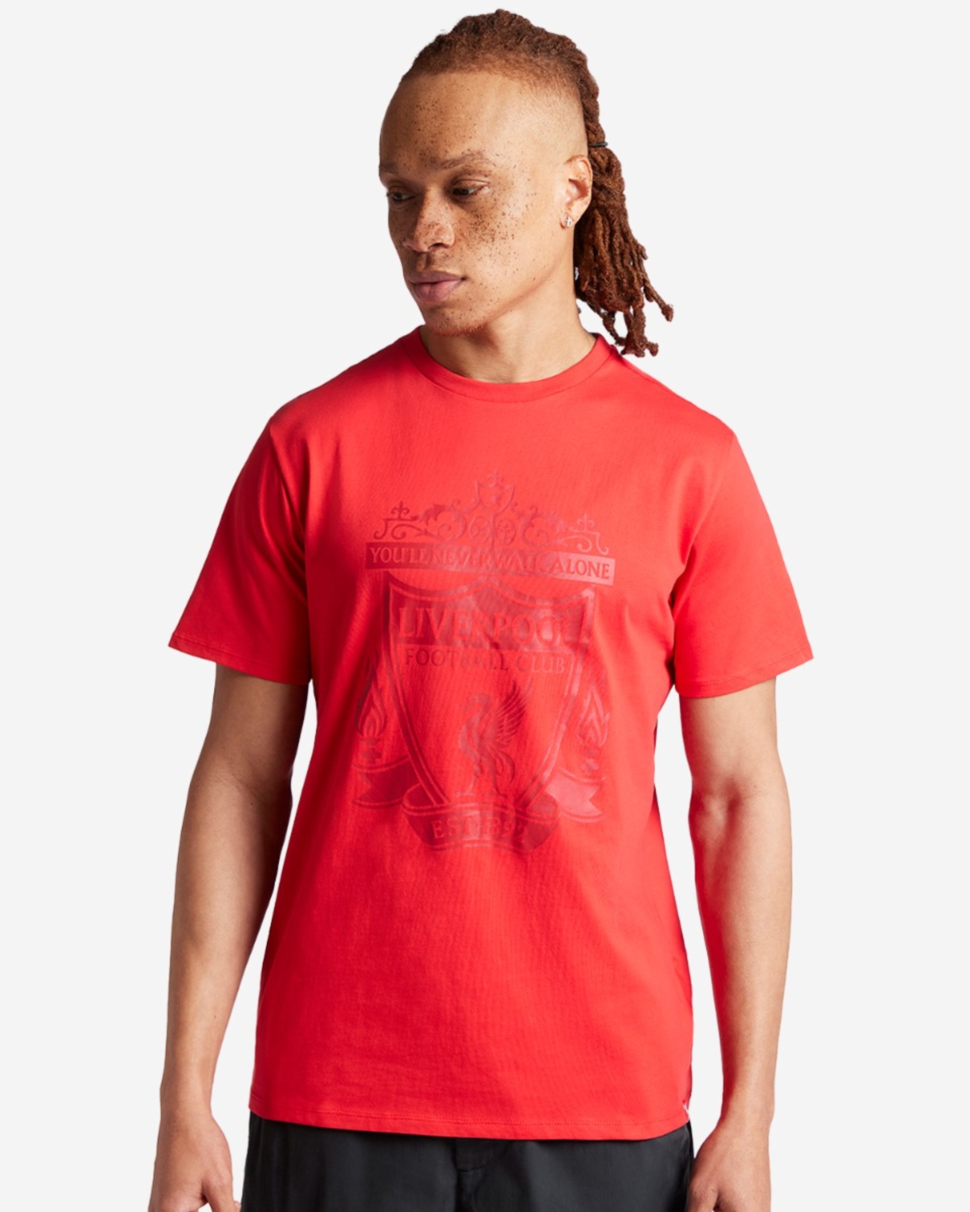 LFC Adults Red Crest Tee - Image 1